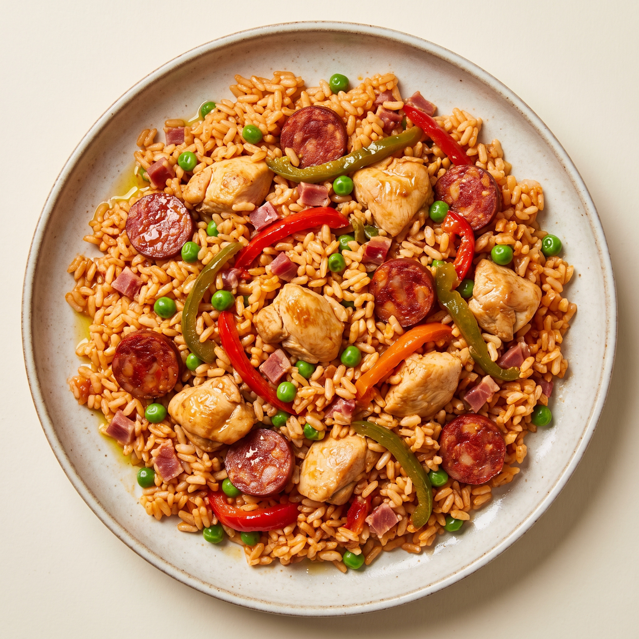 Arroz a la riojana mit Huhn und Chorizo