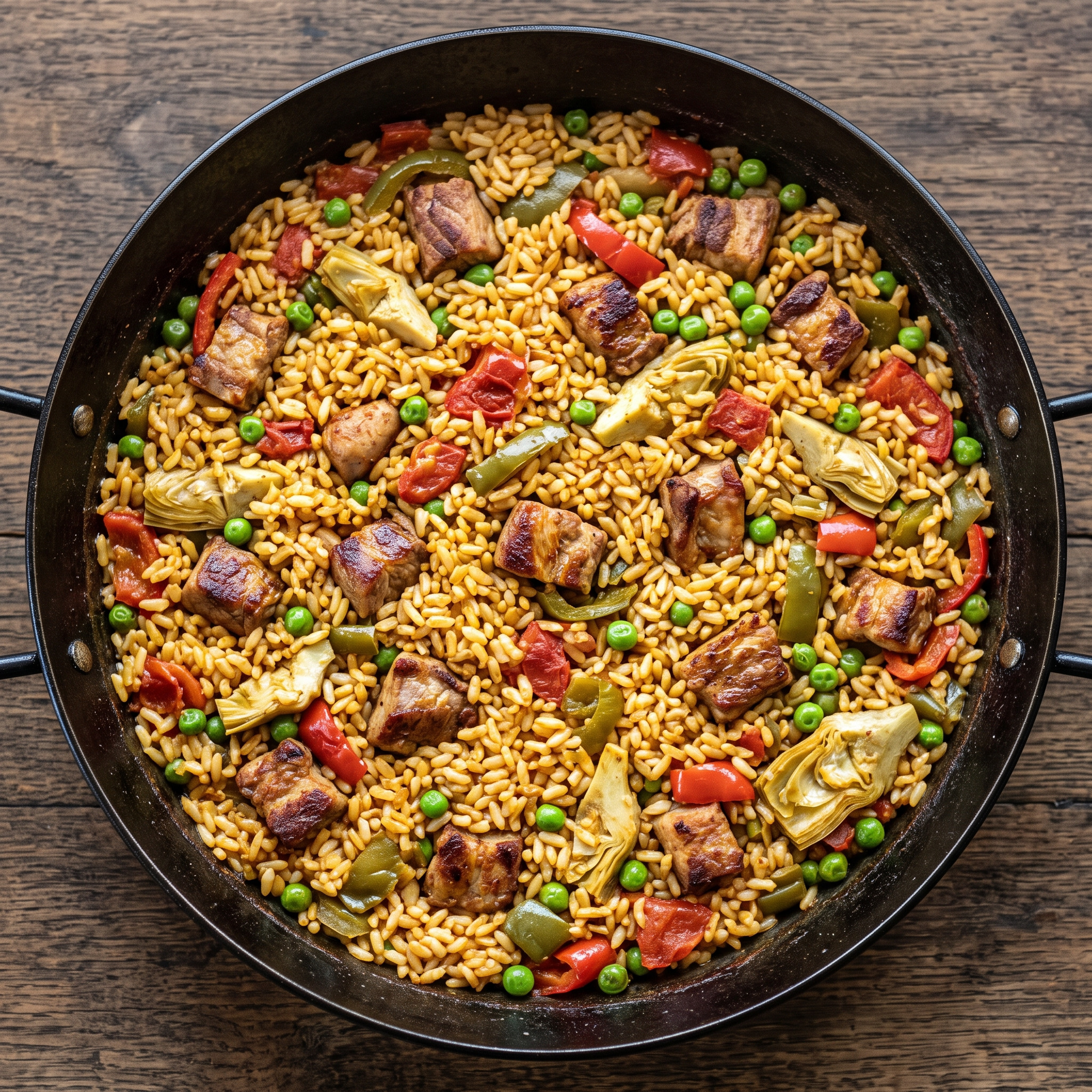 Arroz campero: Andalusischer Reis mit Schweinefleisch