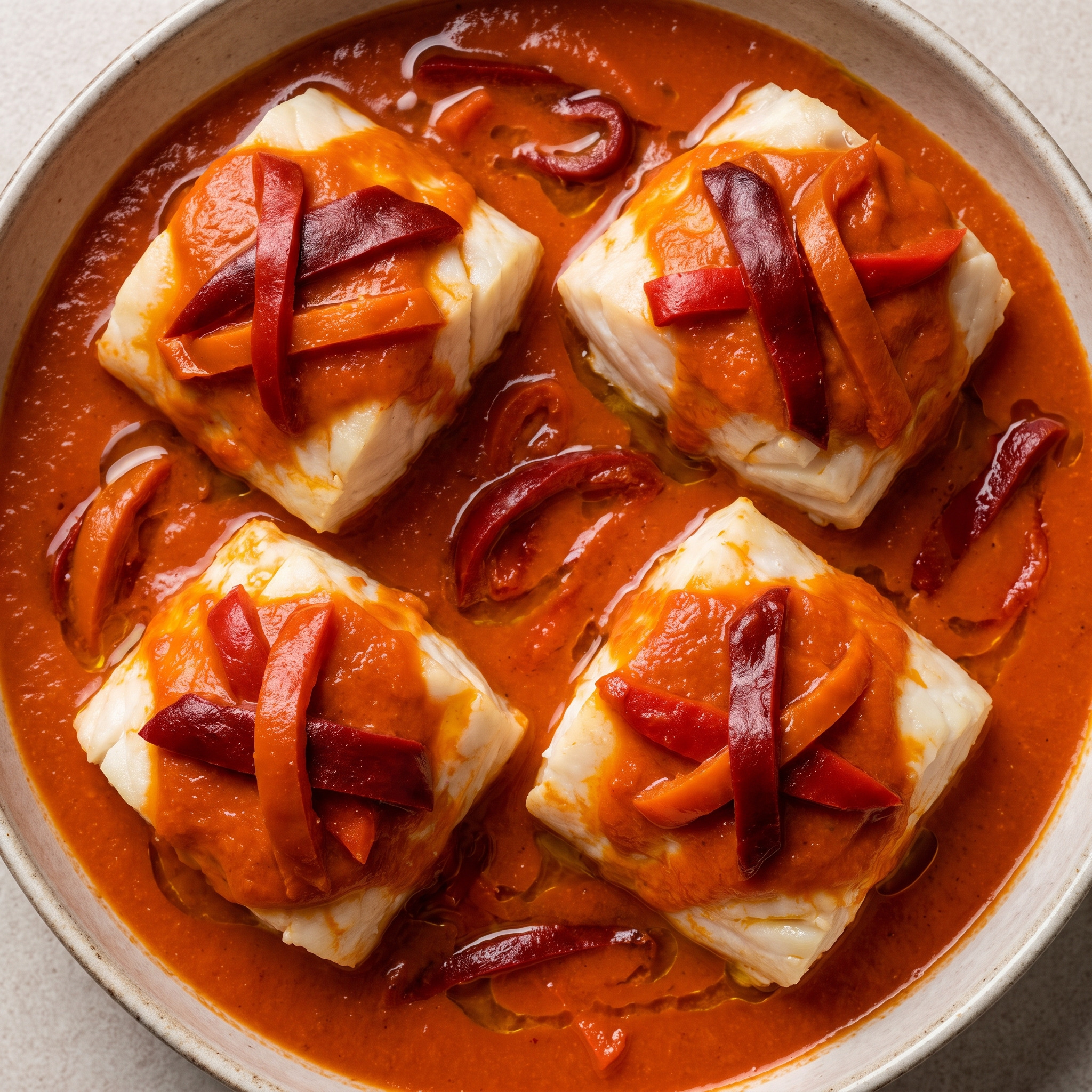 Bacalao a la riojana – Kabeljau mit riojanischer Sauce