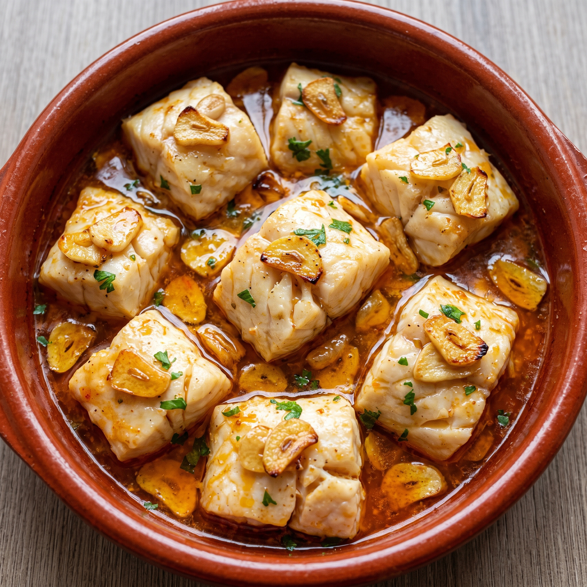 Bacalao al ajoarriero: Knoblauch und Pimentón aus Valderas
