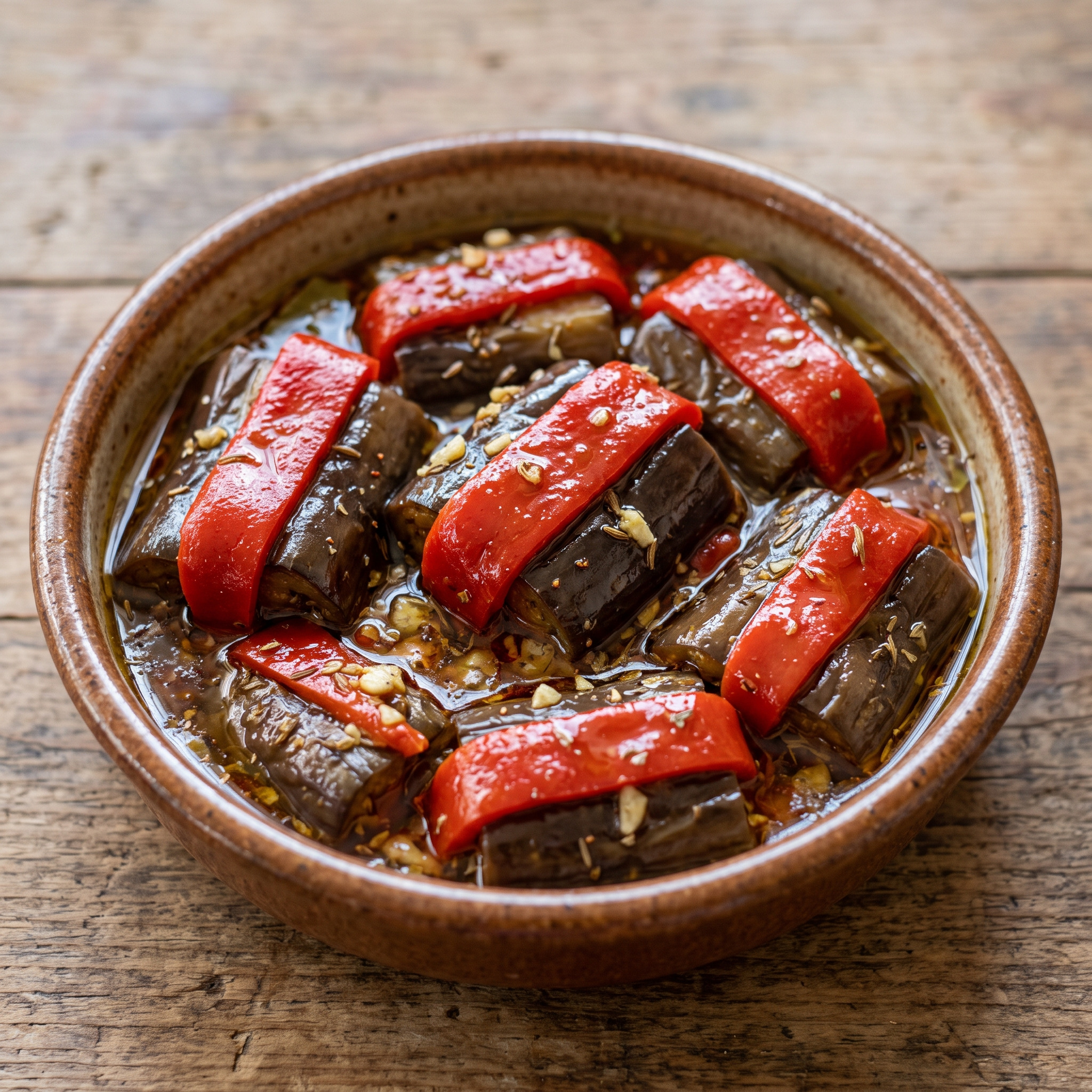 Berenjenas en vinagre aus Extremadura