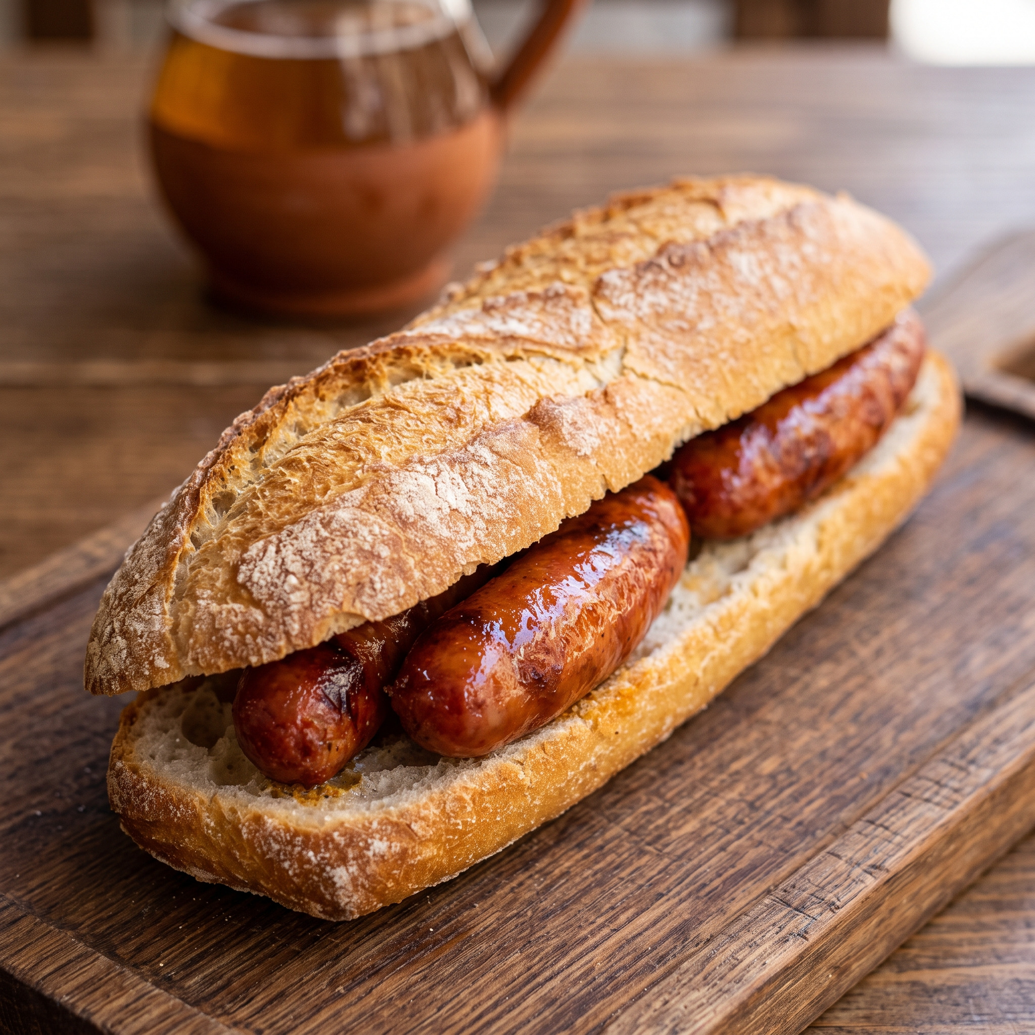 Bocadillo de txistorra: Baskischer Genuss im knusprigen Brot