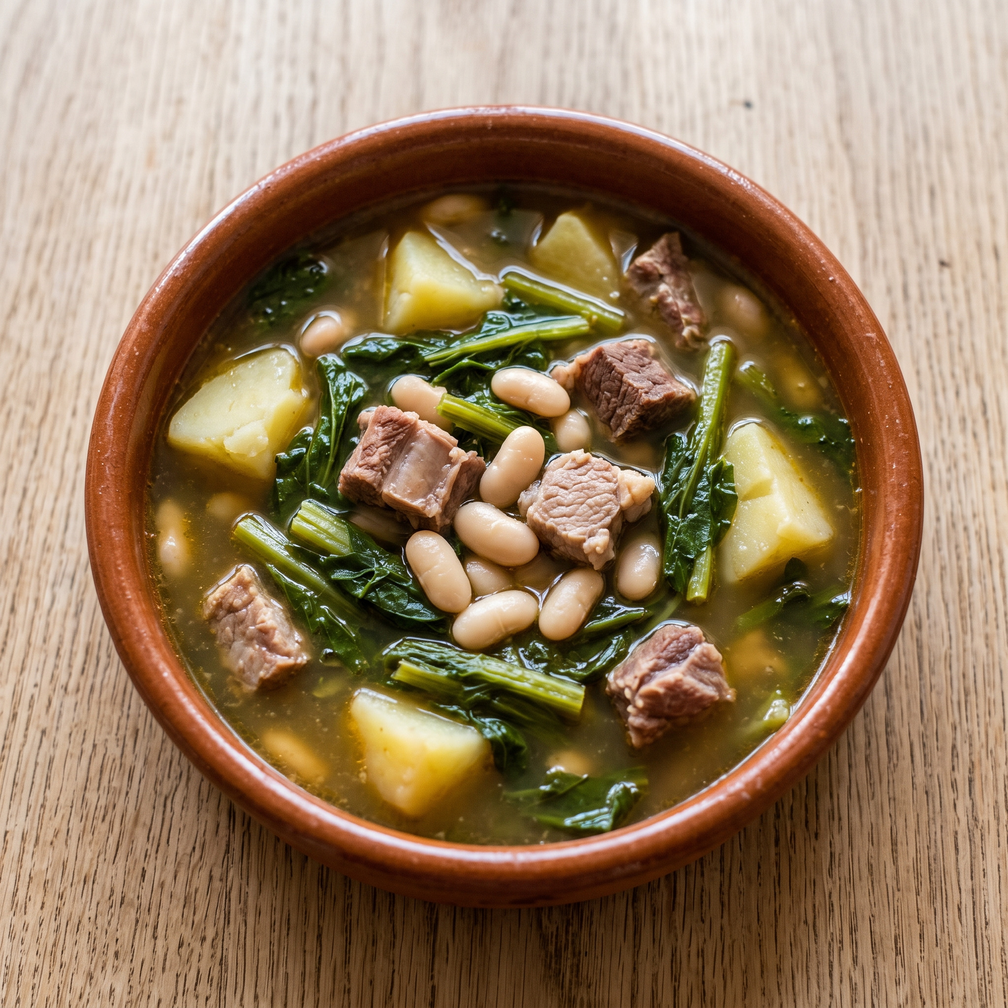 Caldo gallego mit Grelos