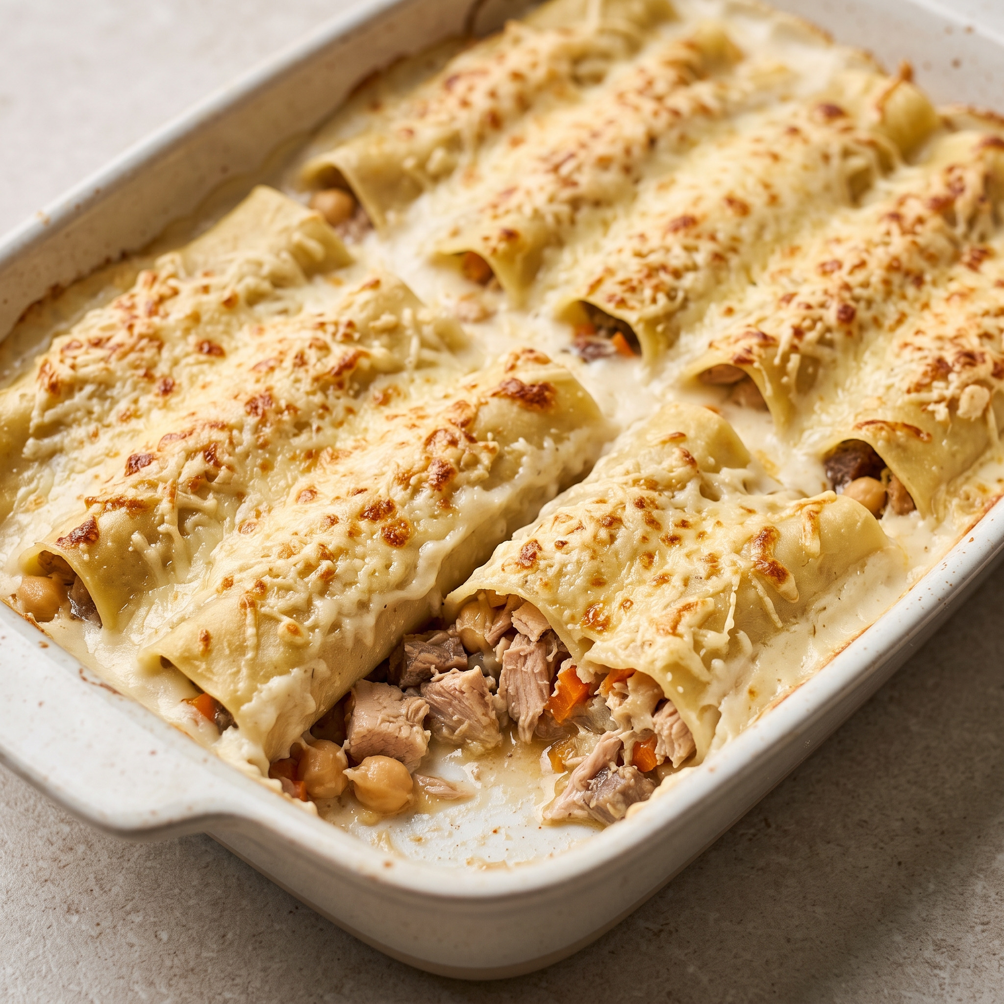 Canelones de puchero aus der Comunitat Valenciana