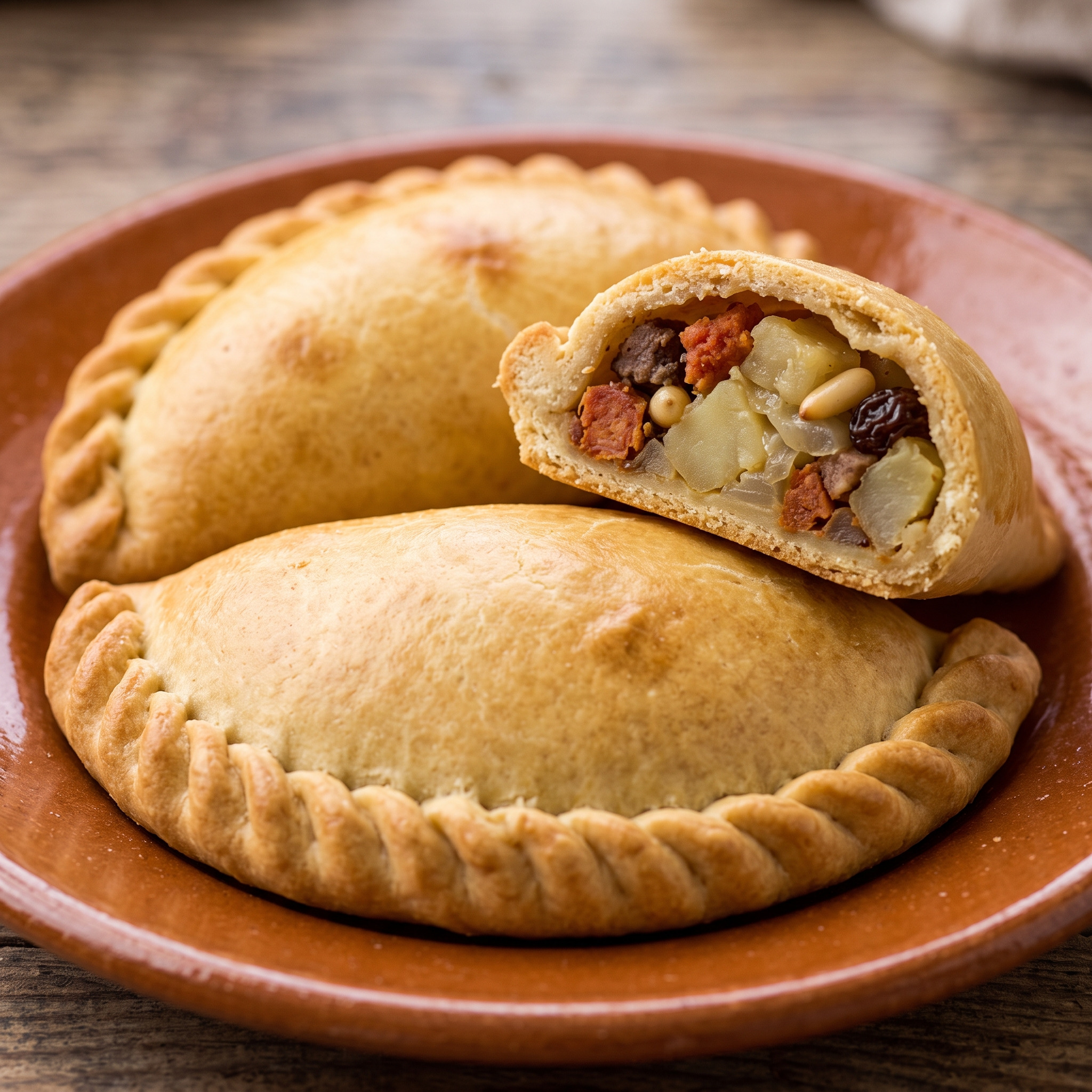 Cocarrois de ceba i patata aus Mallorca