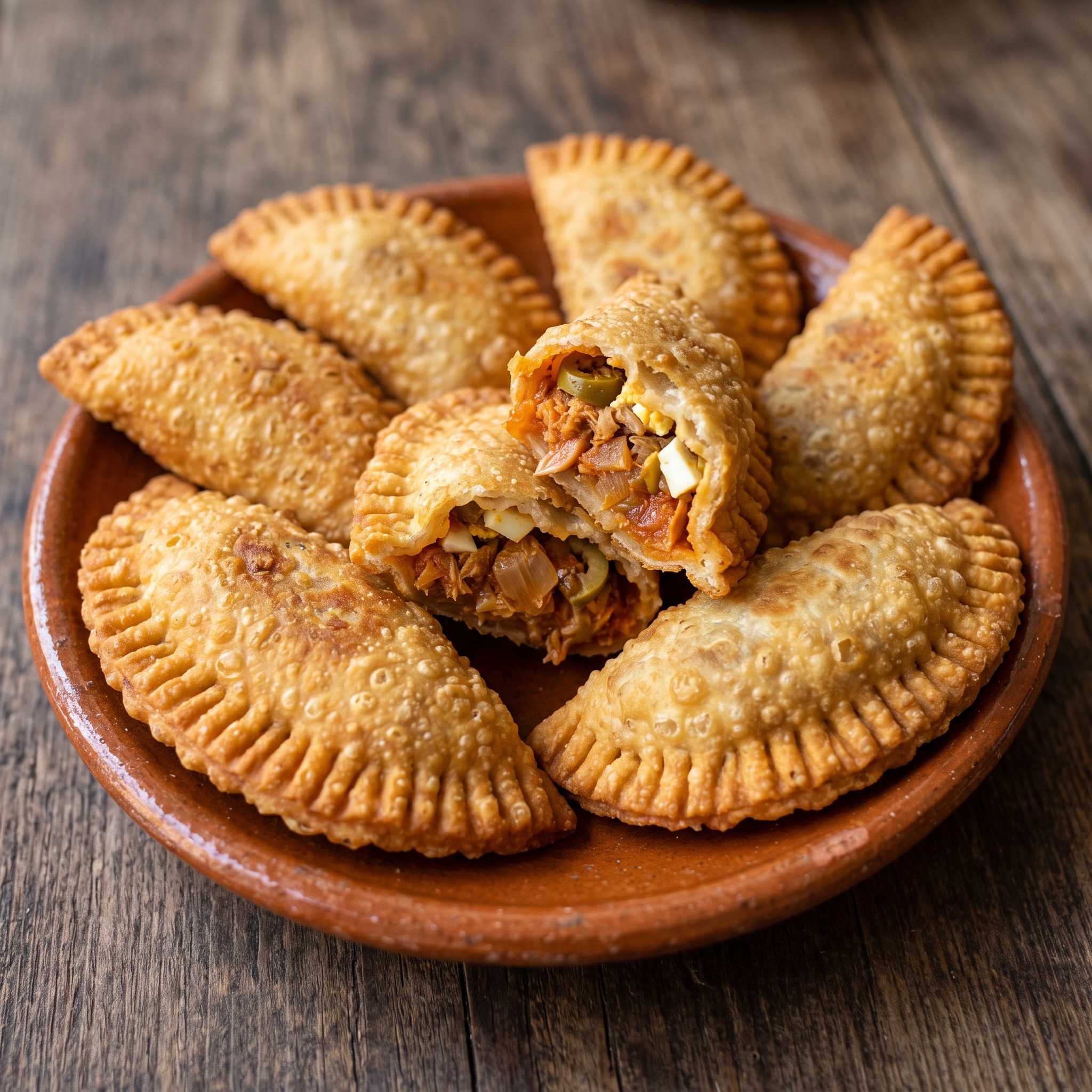 Empanadilles de tonyina aus Catalunya