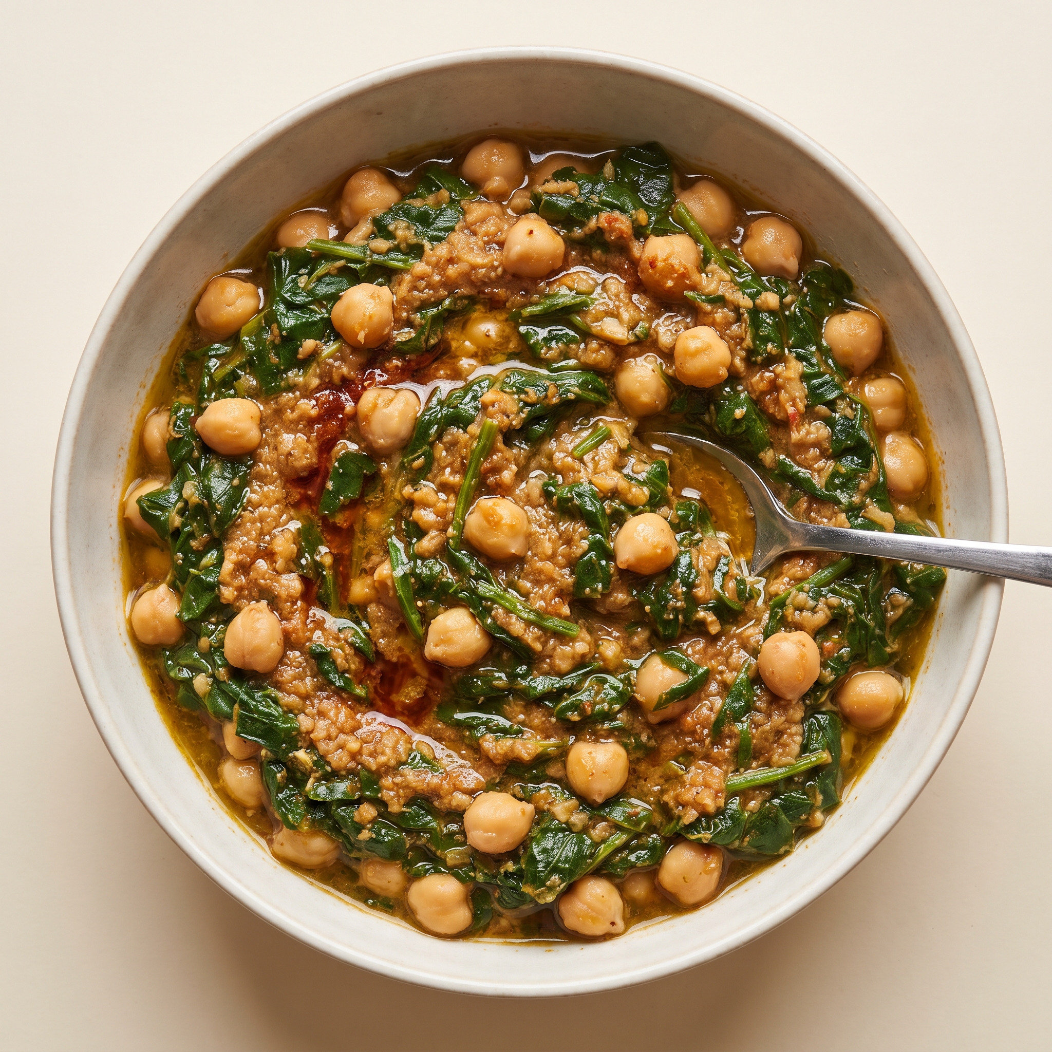Espinacas con garbanzos aus Andalusien