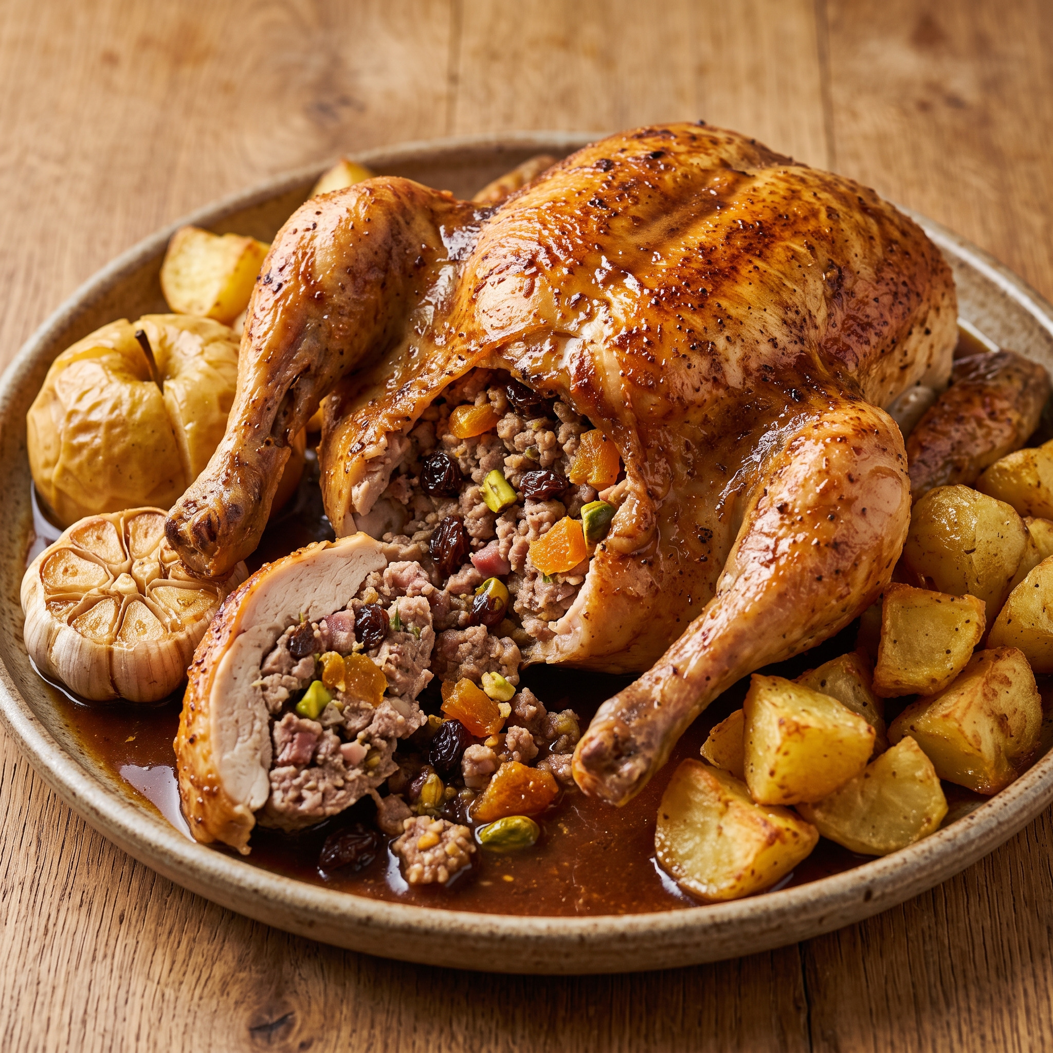 Pollo de caserío relleno aus dem Baskenland
