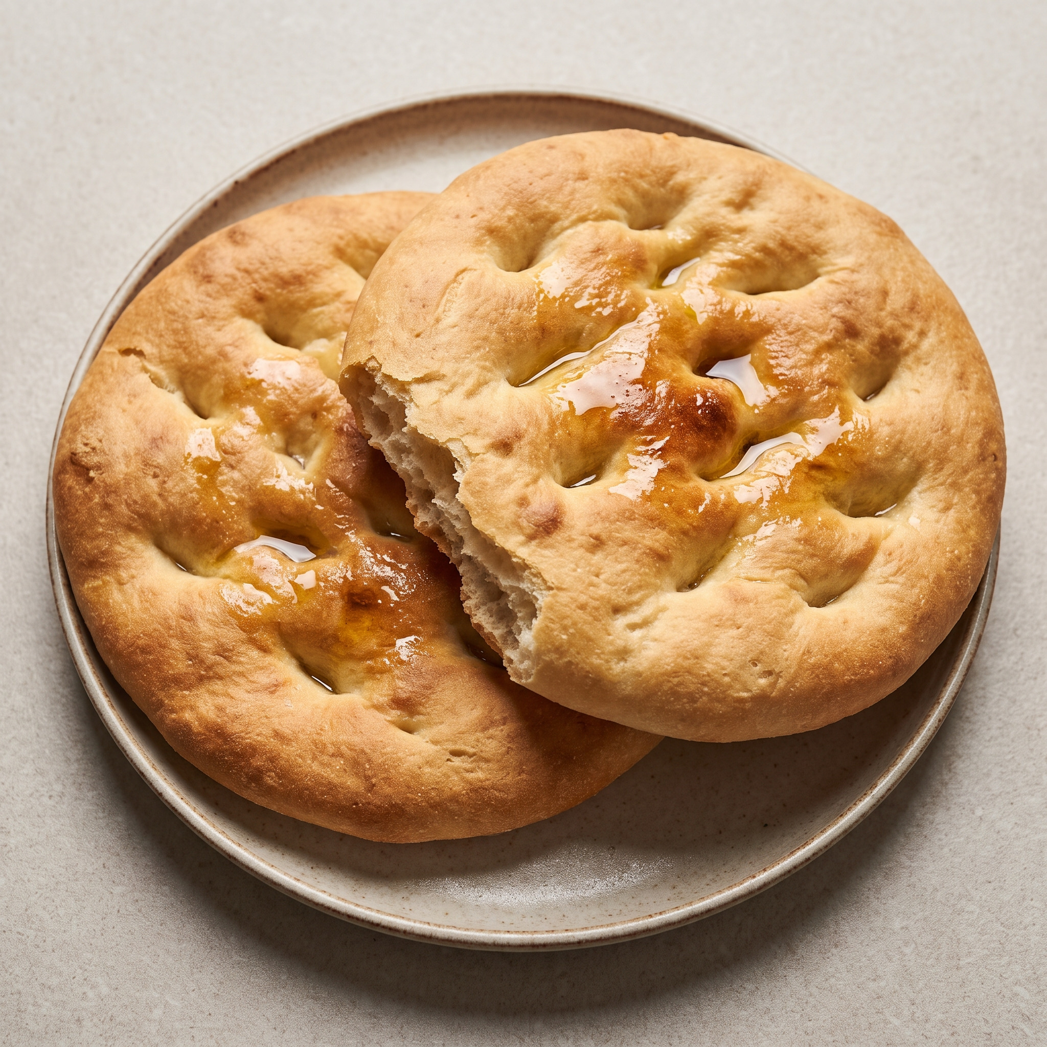 Goldbraune Torta mit Olivenöl