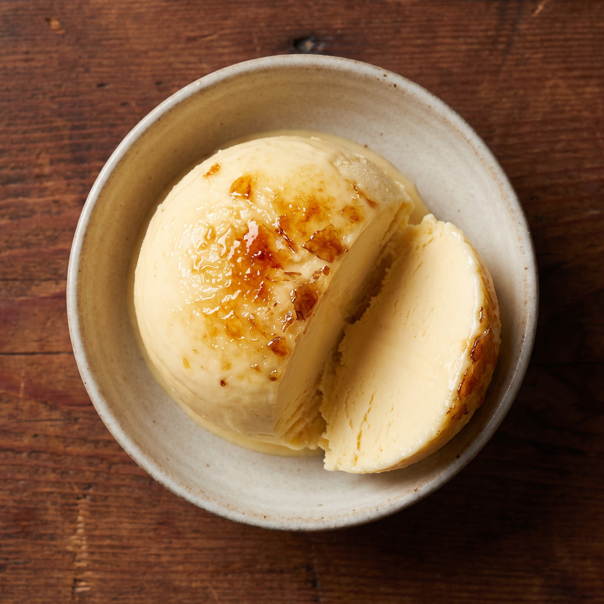 Helado de crema catalana – Katalanisches Eis mit Karamellkruste