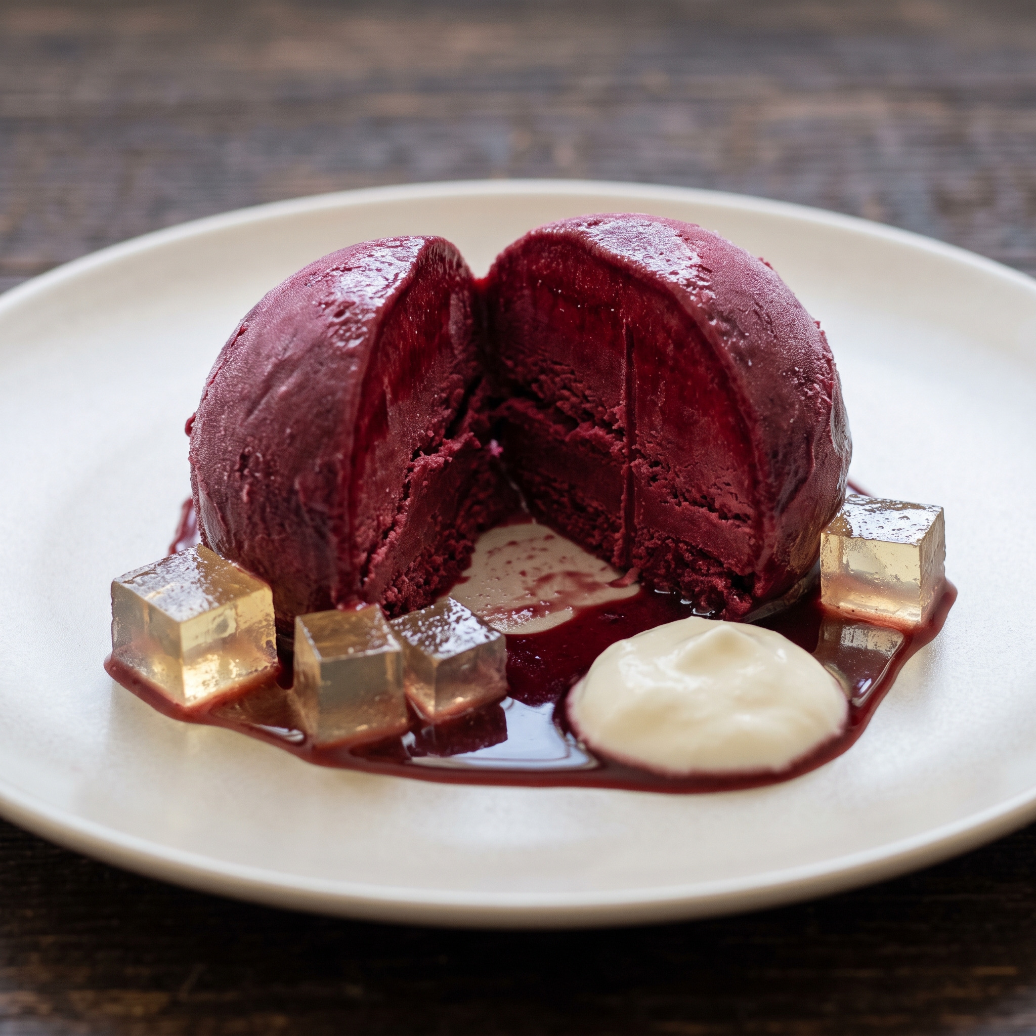 Helado de vino tinto de Valtiendas