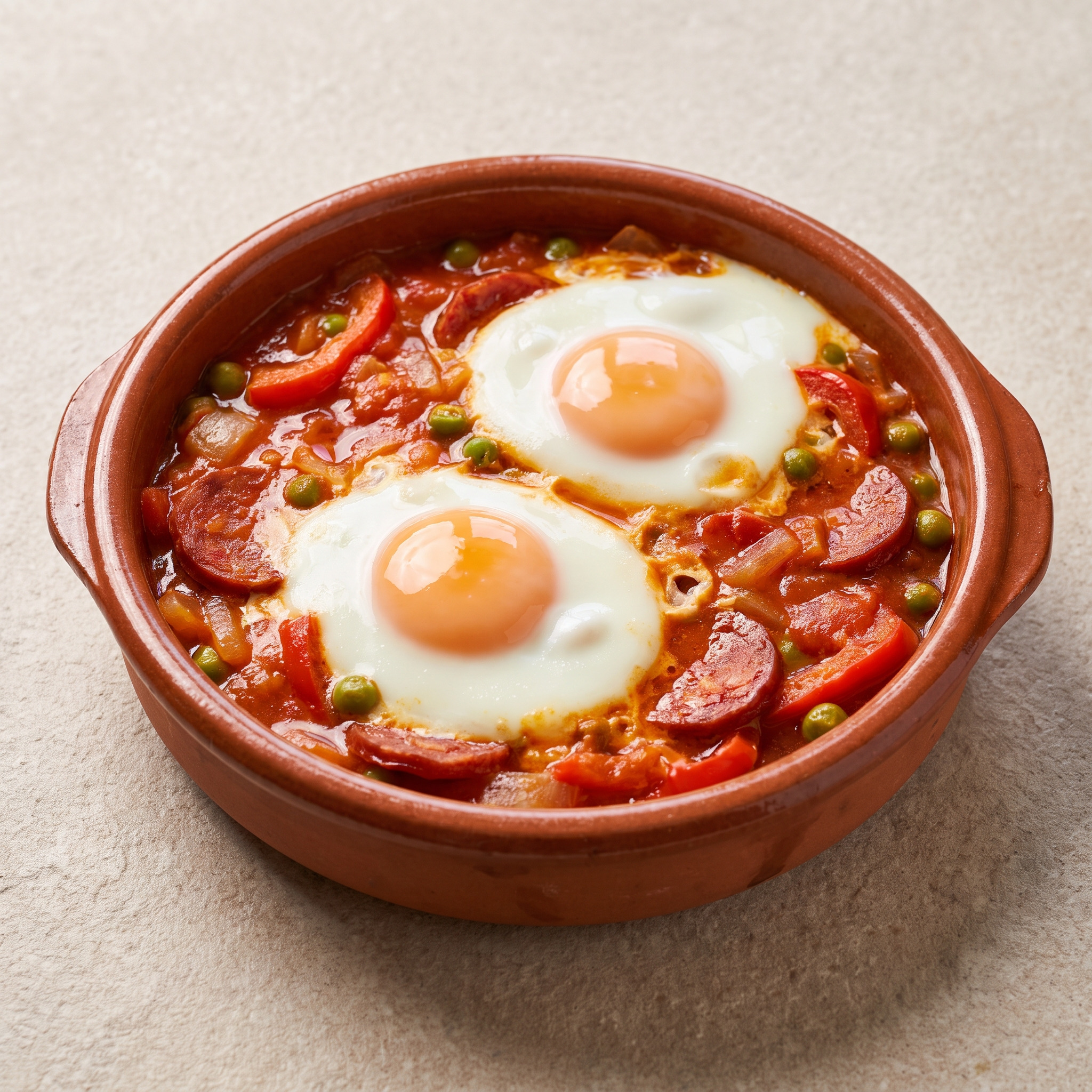 Huevos al plato: Eier aus der Ofenform