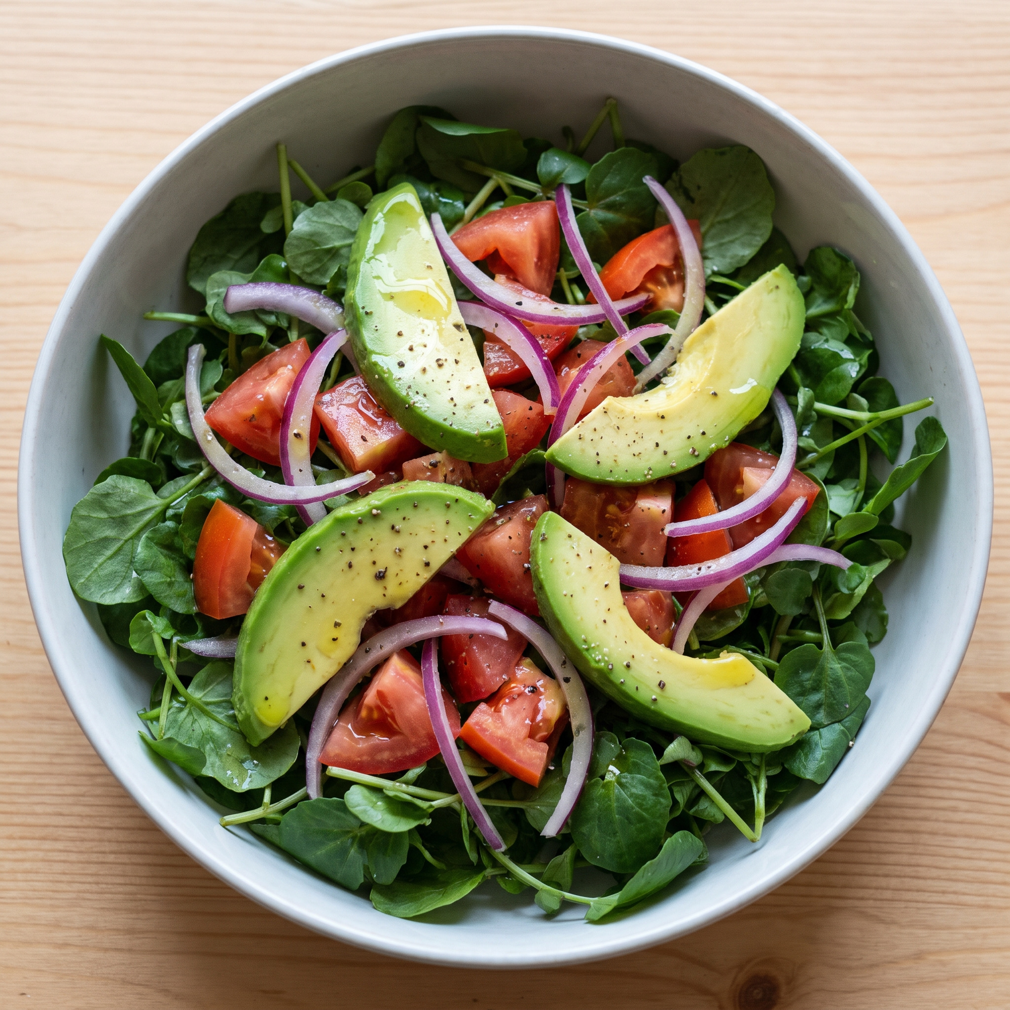 Kanarische Ensalada de berros y aguacate