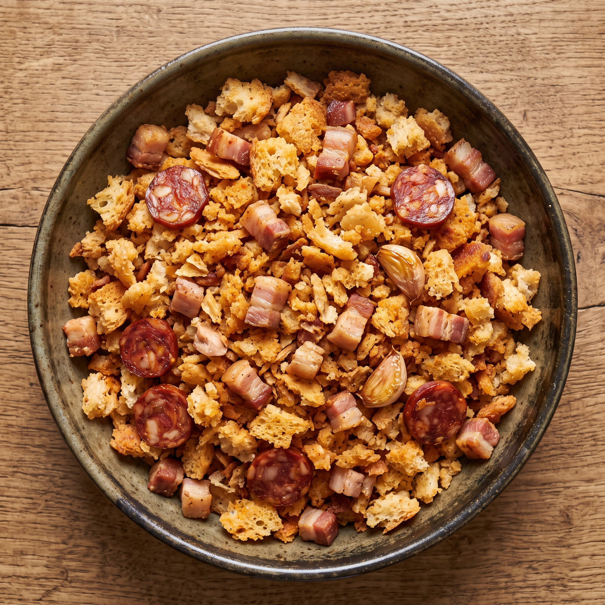 Migas de pastor: lockere Brotmigas aus La Rioja