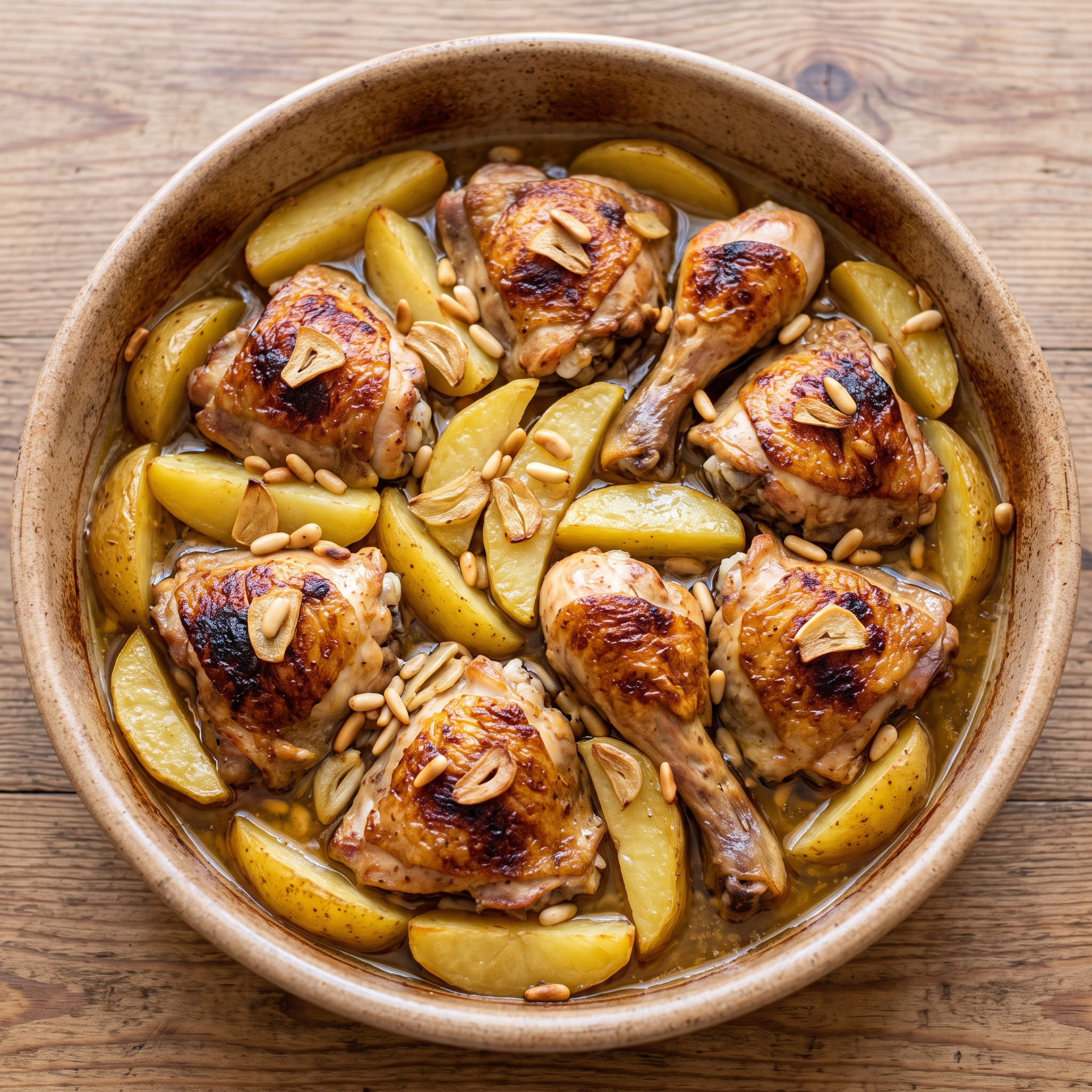 Asado de pollo murciano