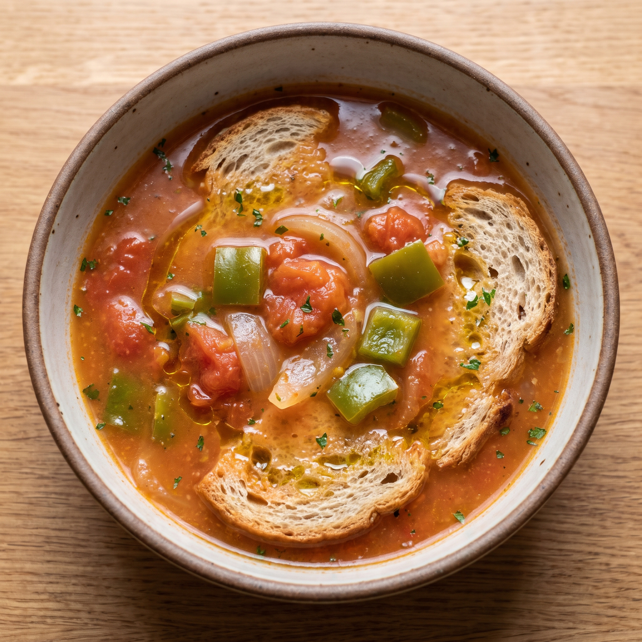 Oliaigua con tomates