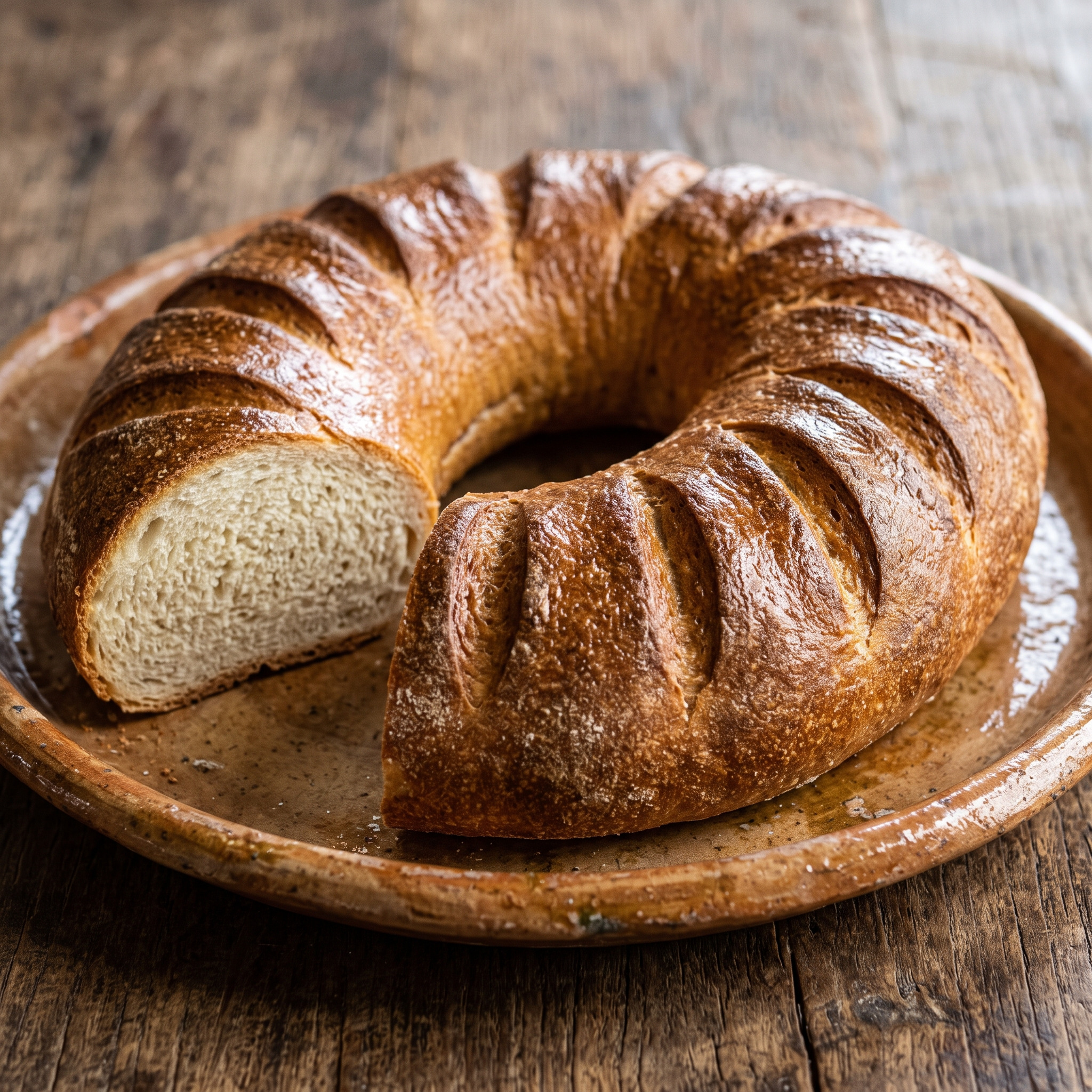 Pan rojal aus Baeza: kräftige Kruste, dichte Krume