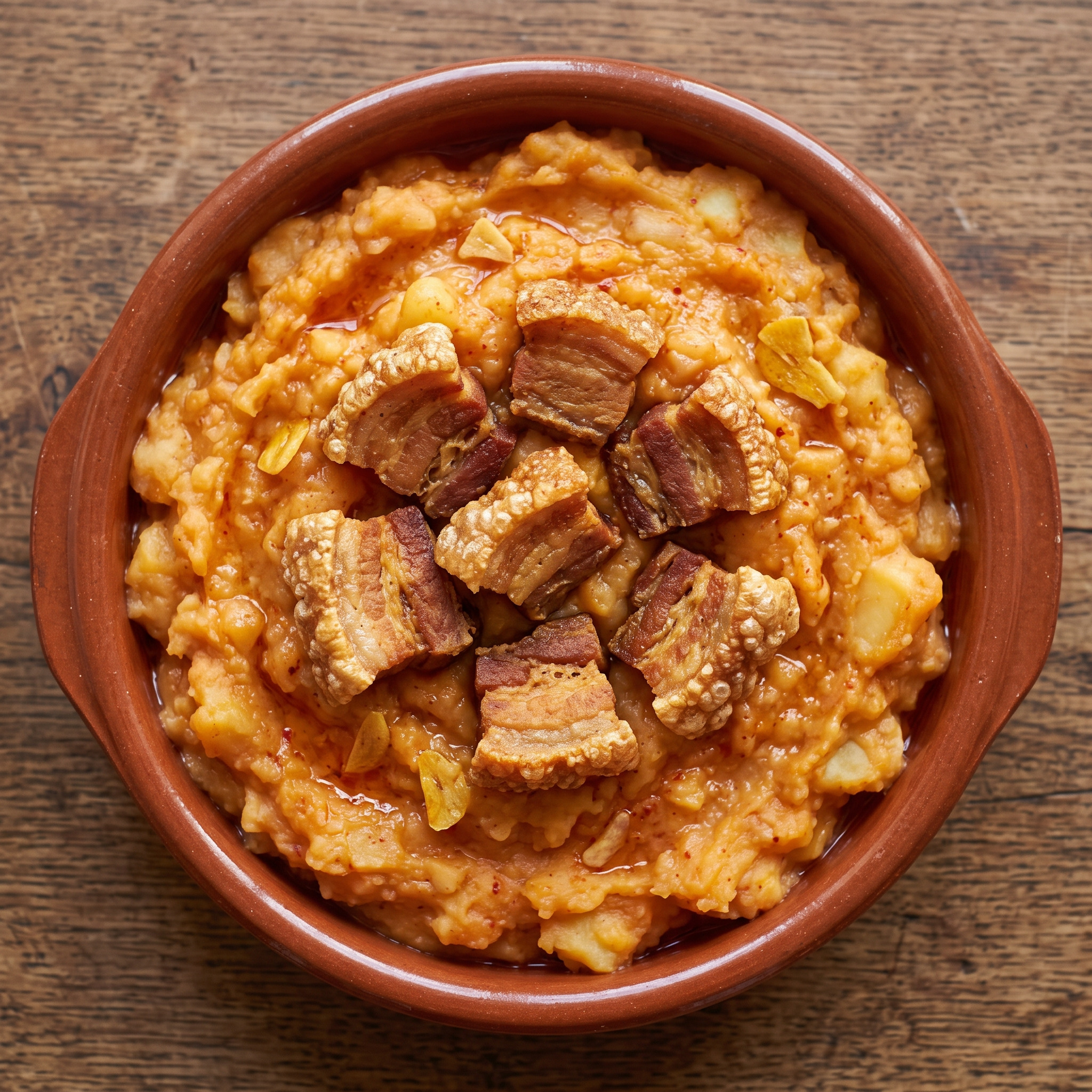 Patatas revolconas mit knusprigen Torreznos