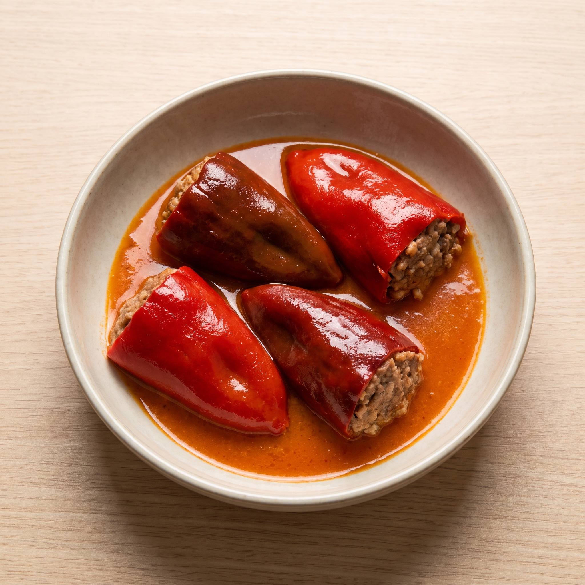 Pimientos del piquillo rellenos de carne