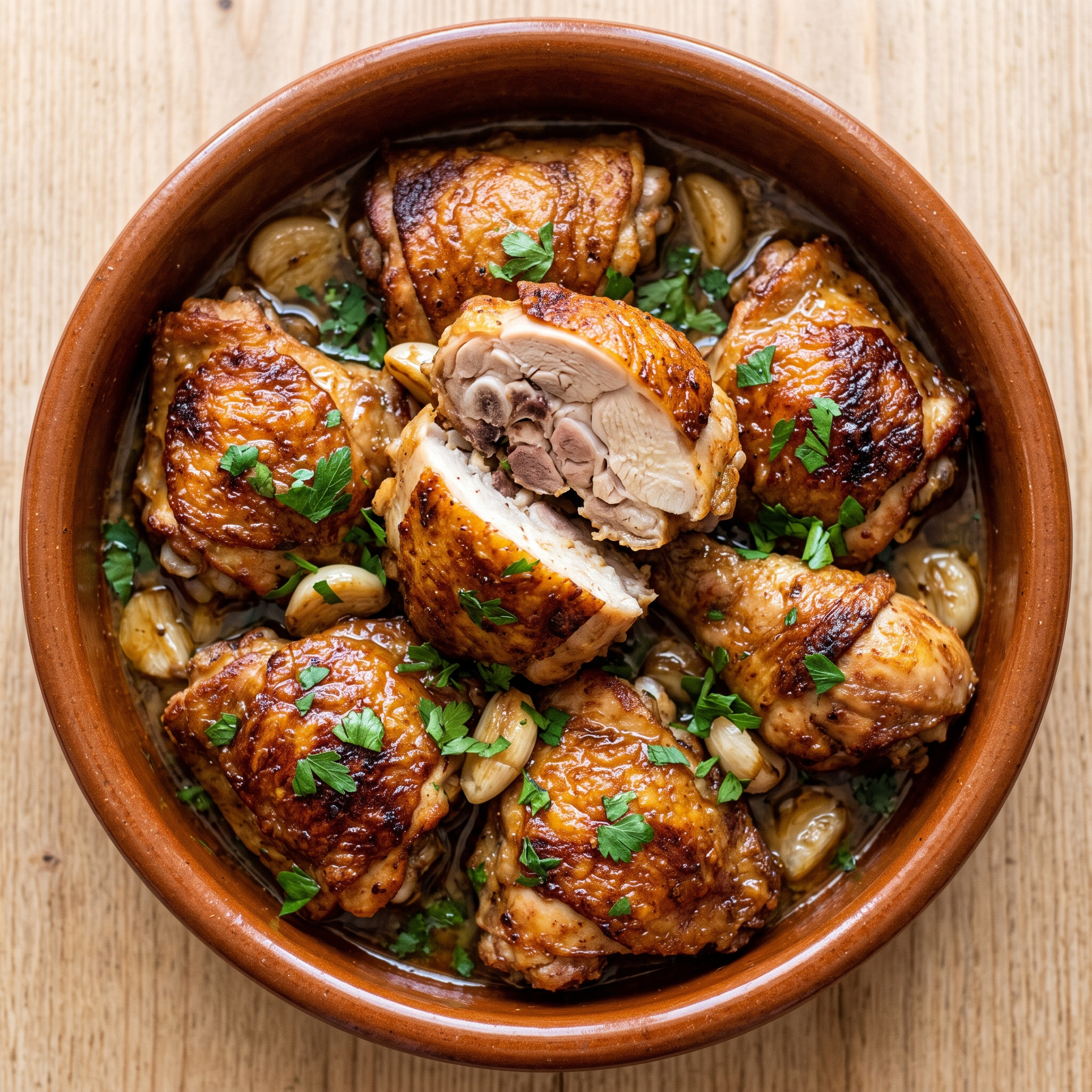 Pollo al ajillo: Andalusisches Knoblauchhähnchen