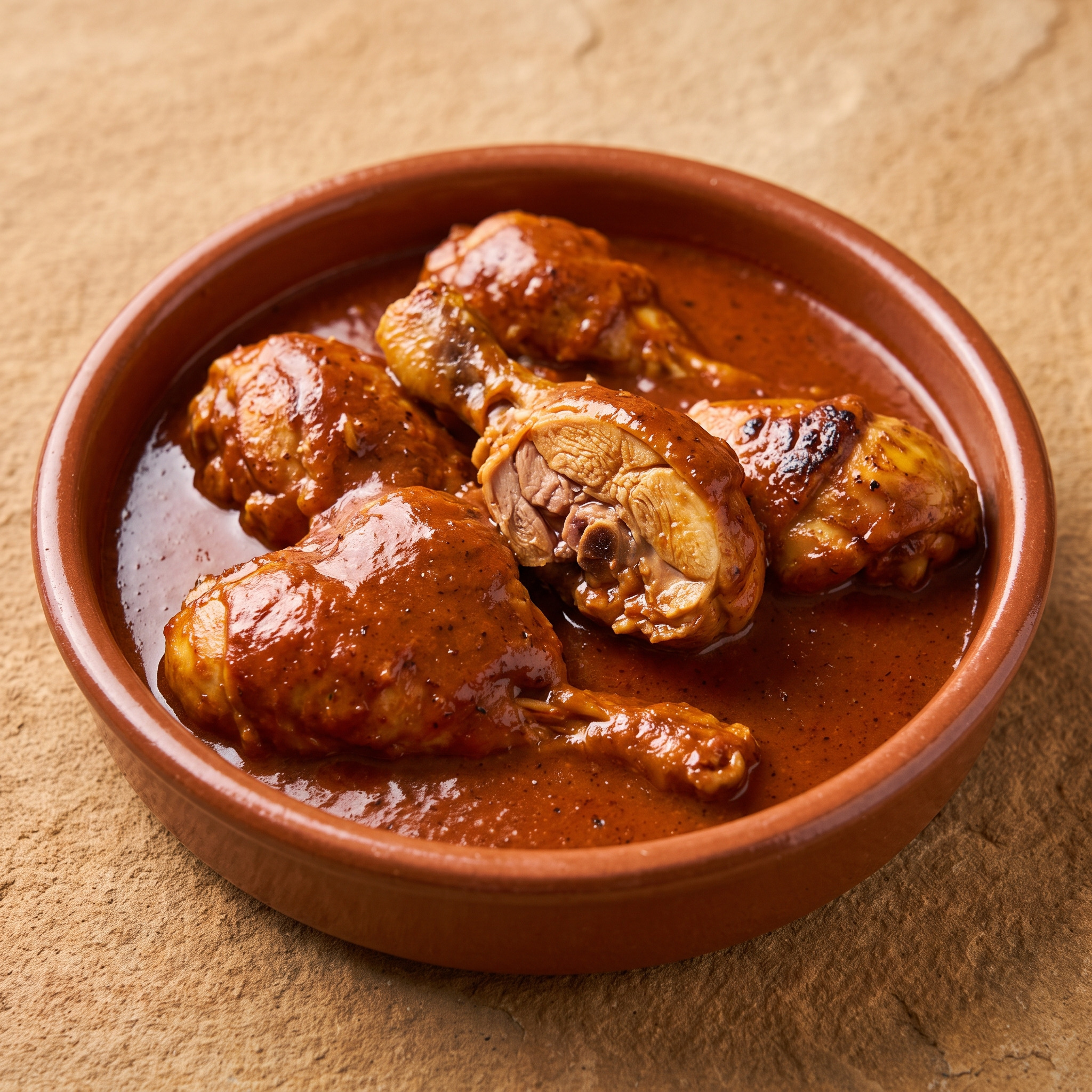 Pollo al batzoki – baskisches Hühnergericht mit kräftiger Sauce