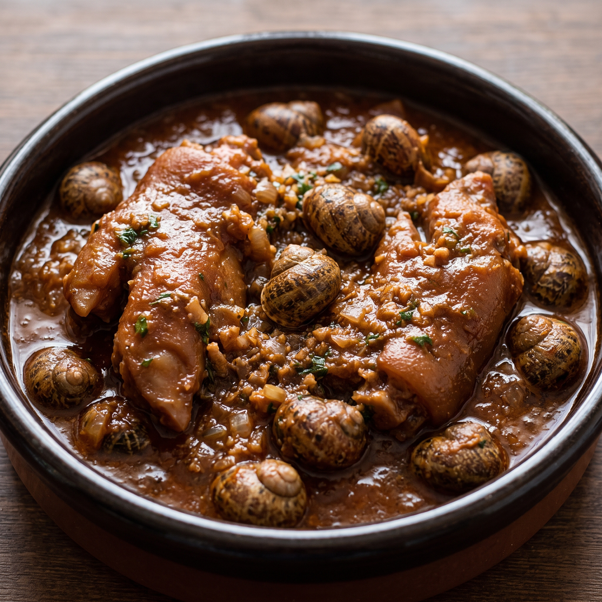 Schneckentopf mit katalanischem Charakter