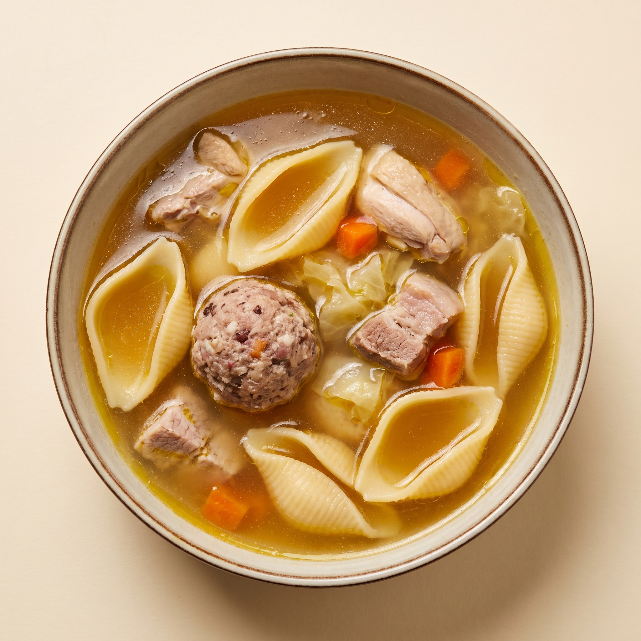 Sopa de galets mit Pilota