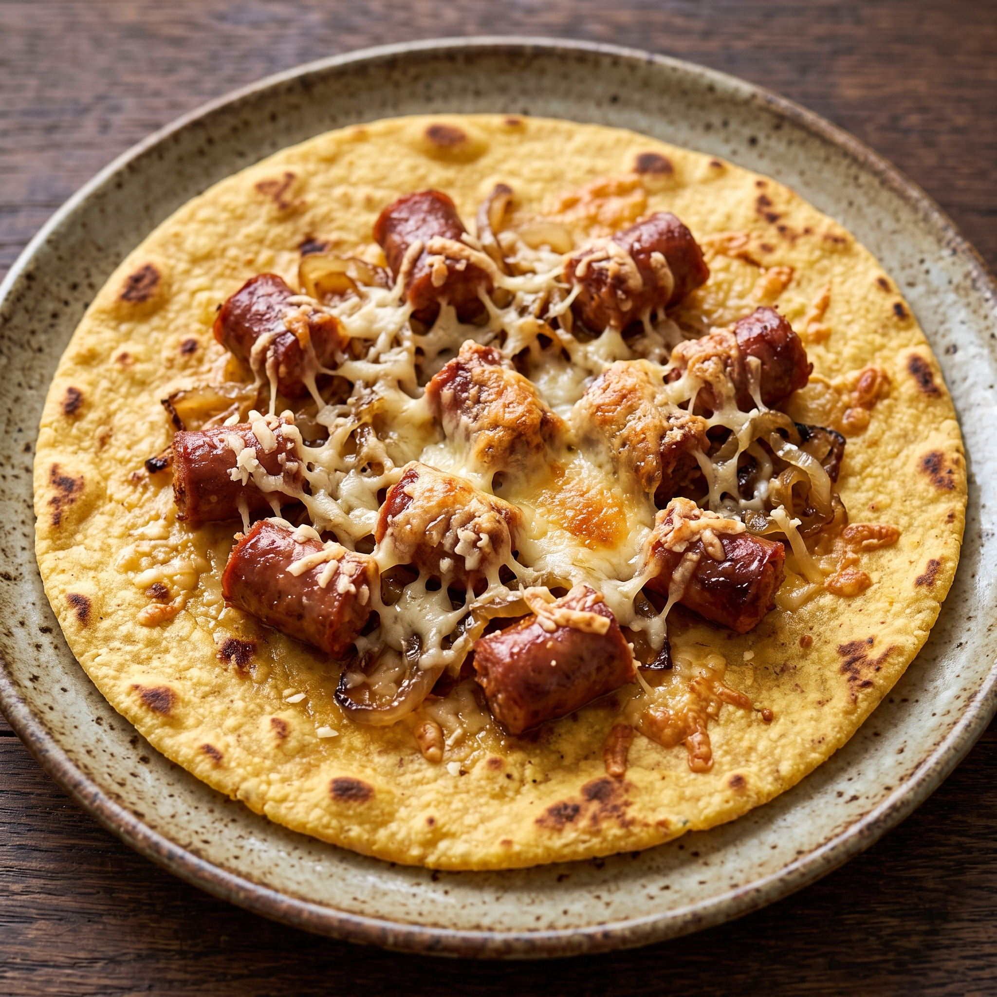 Talo con txistorra y queso Roncal aus Navarra