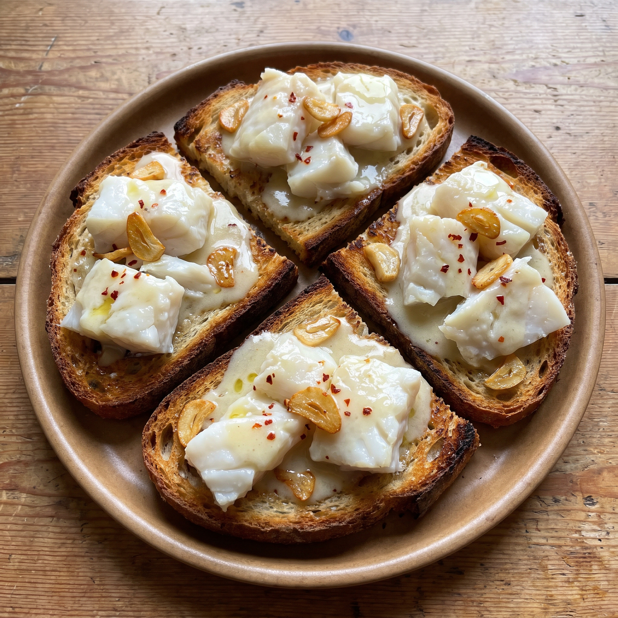 Tosta de bacalao al pil-pil aus dem Baskenland