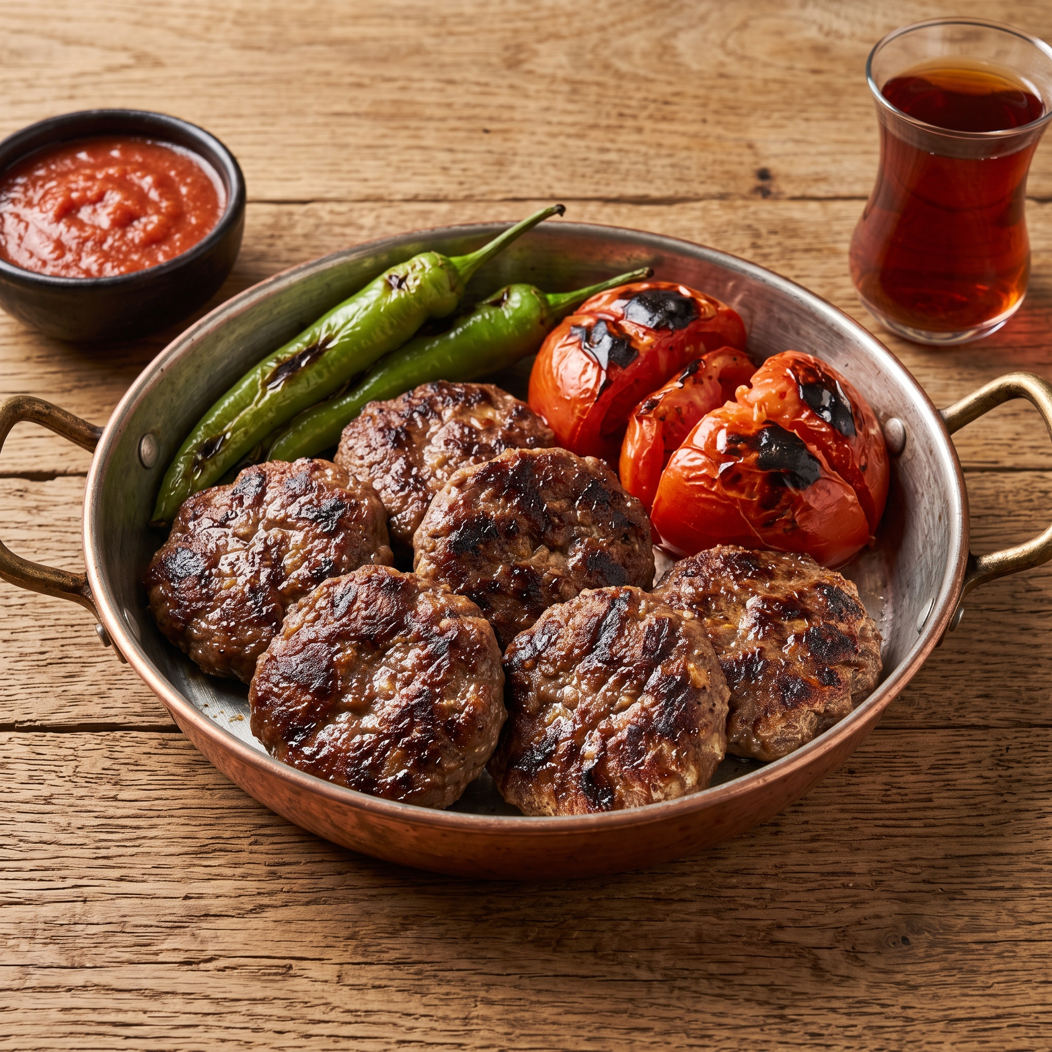 Akçaabat Köftesi vom Holzkohlegrill