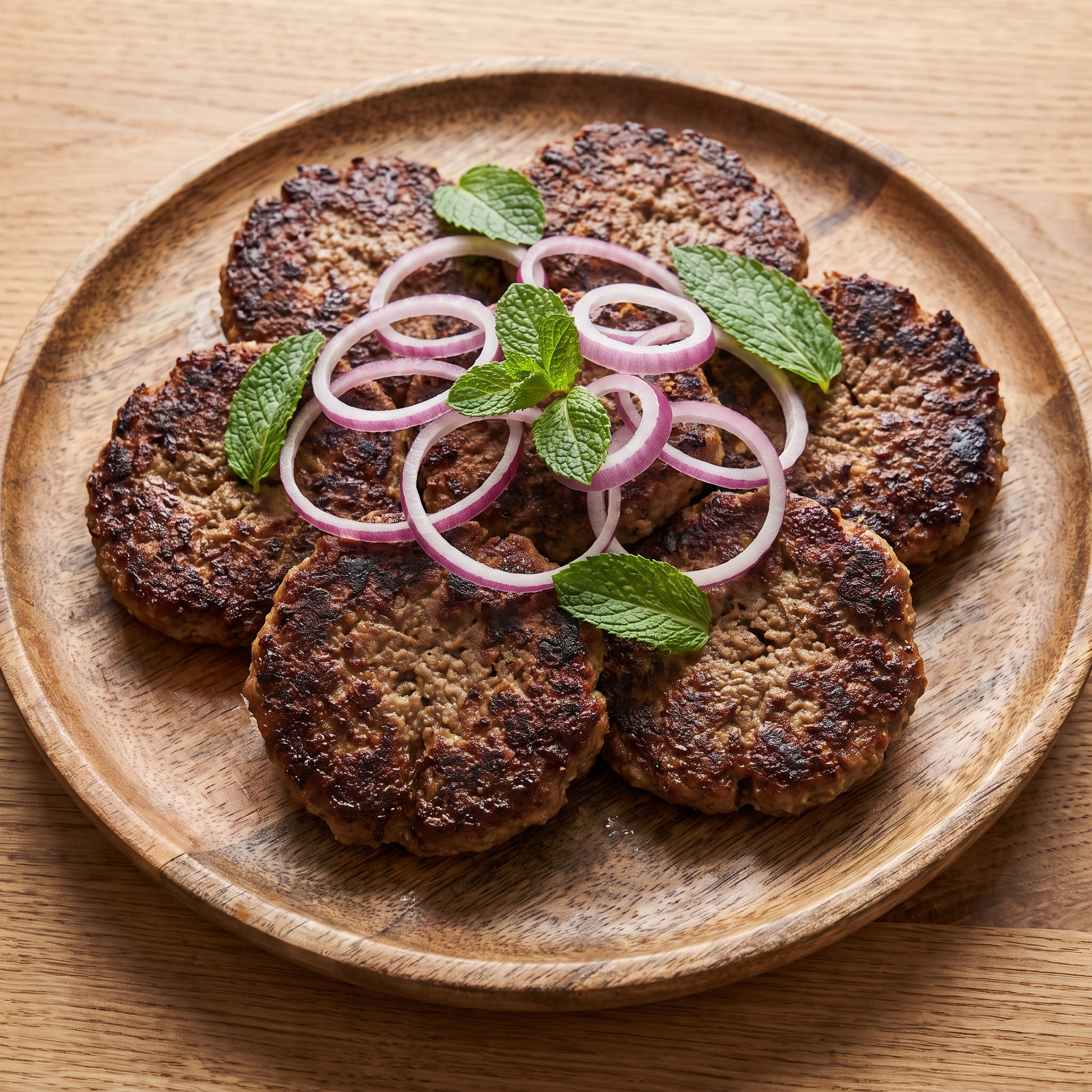 Aromatische Lamm-Patties mit Grillkruste