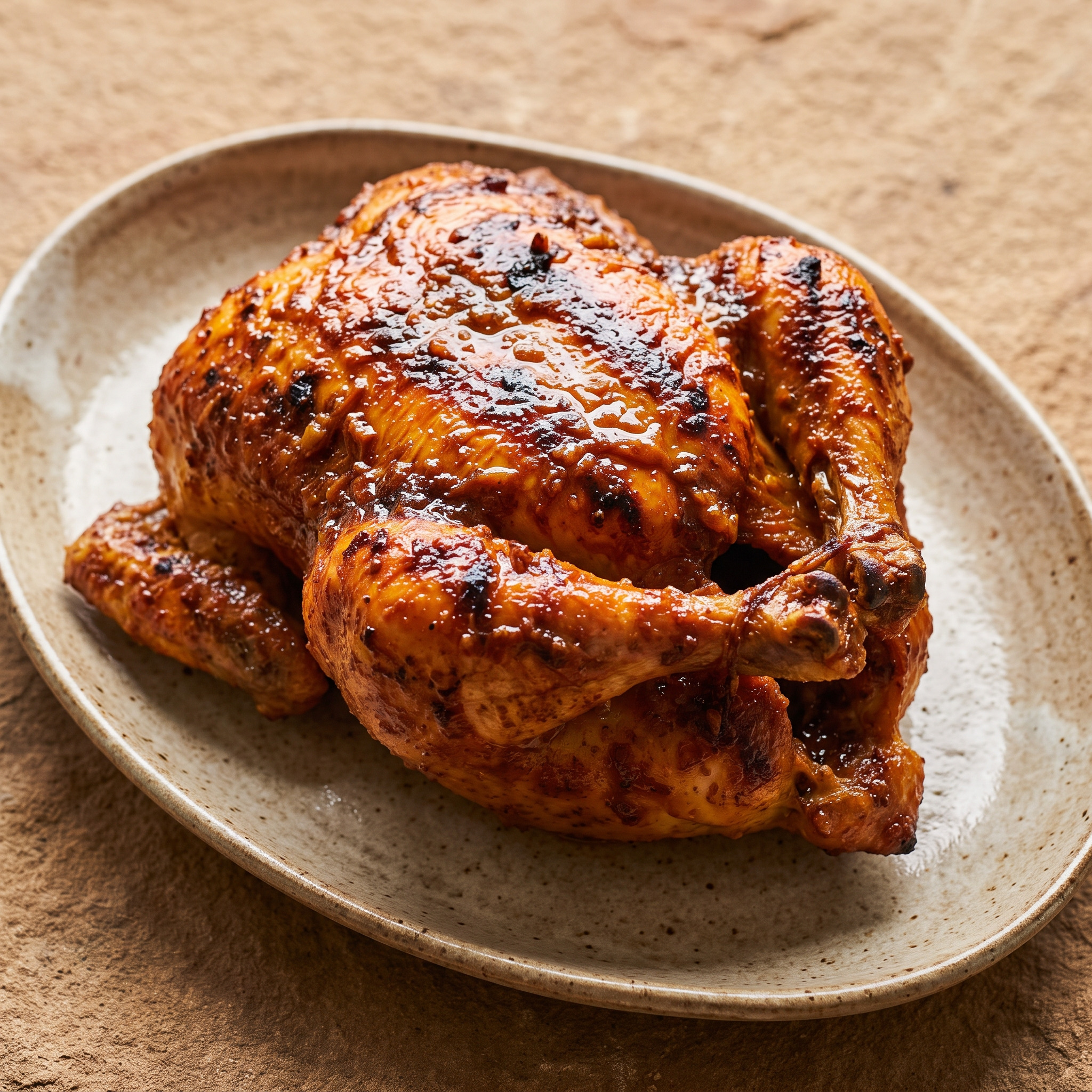 Ayam Golek am Drehspieß