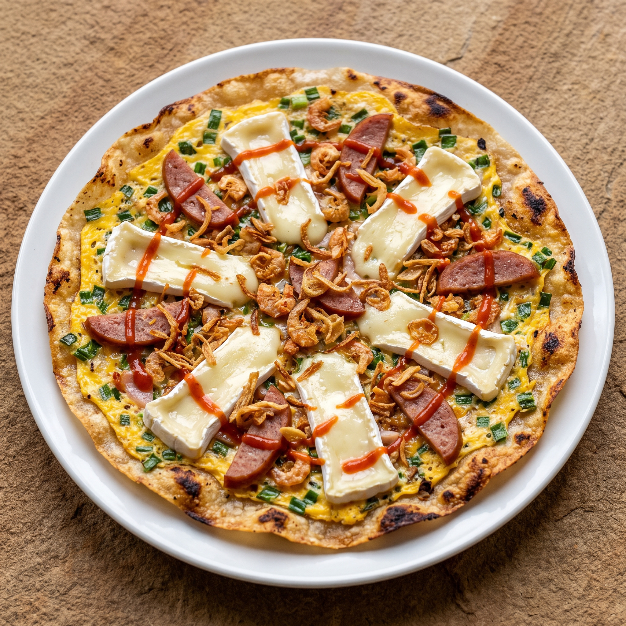 Bánh tráng nướng phô mai mit Camembert