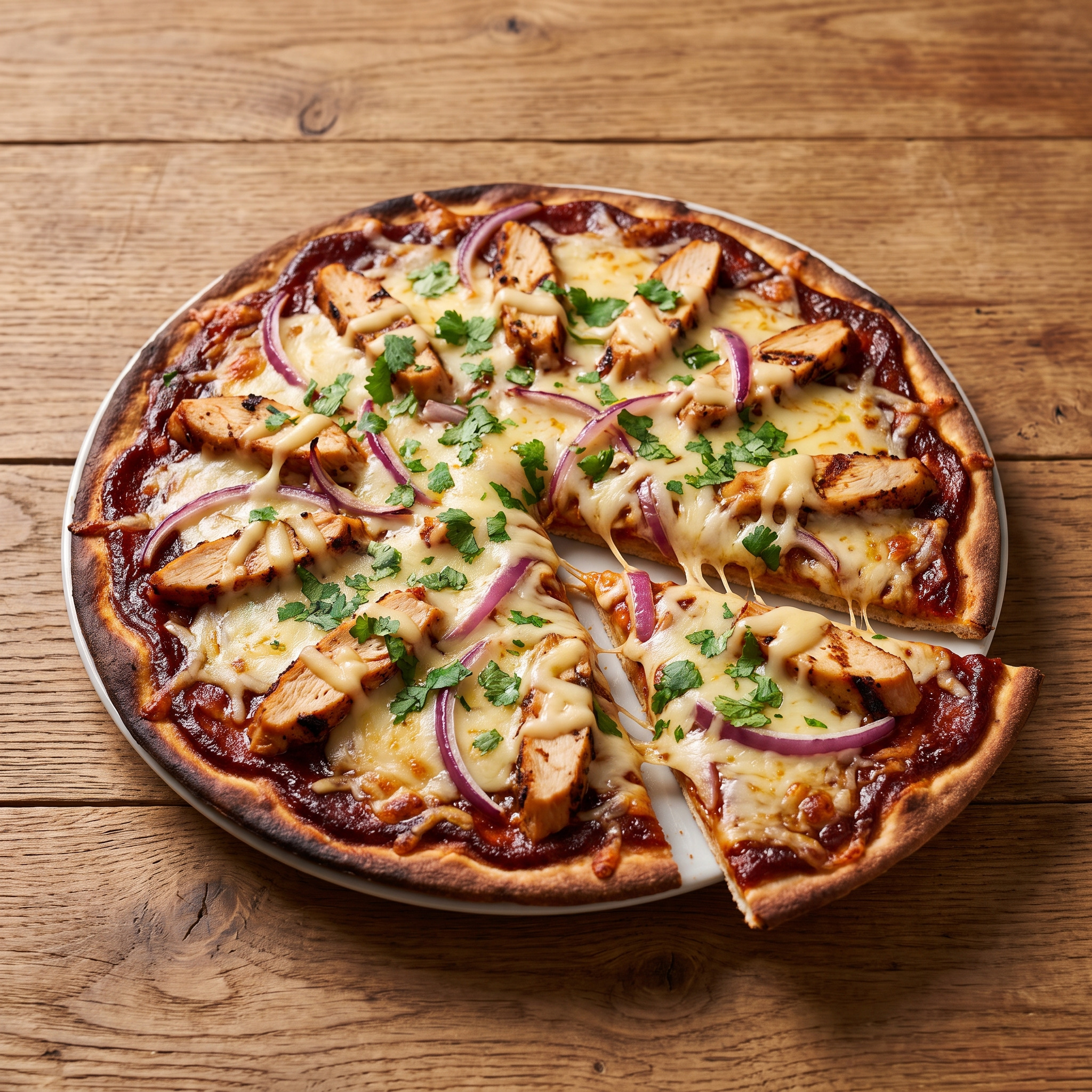 BBQ-Chicken-Pizza vom Grill