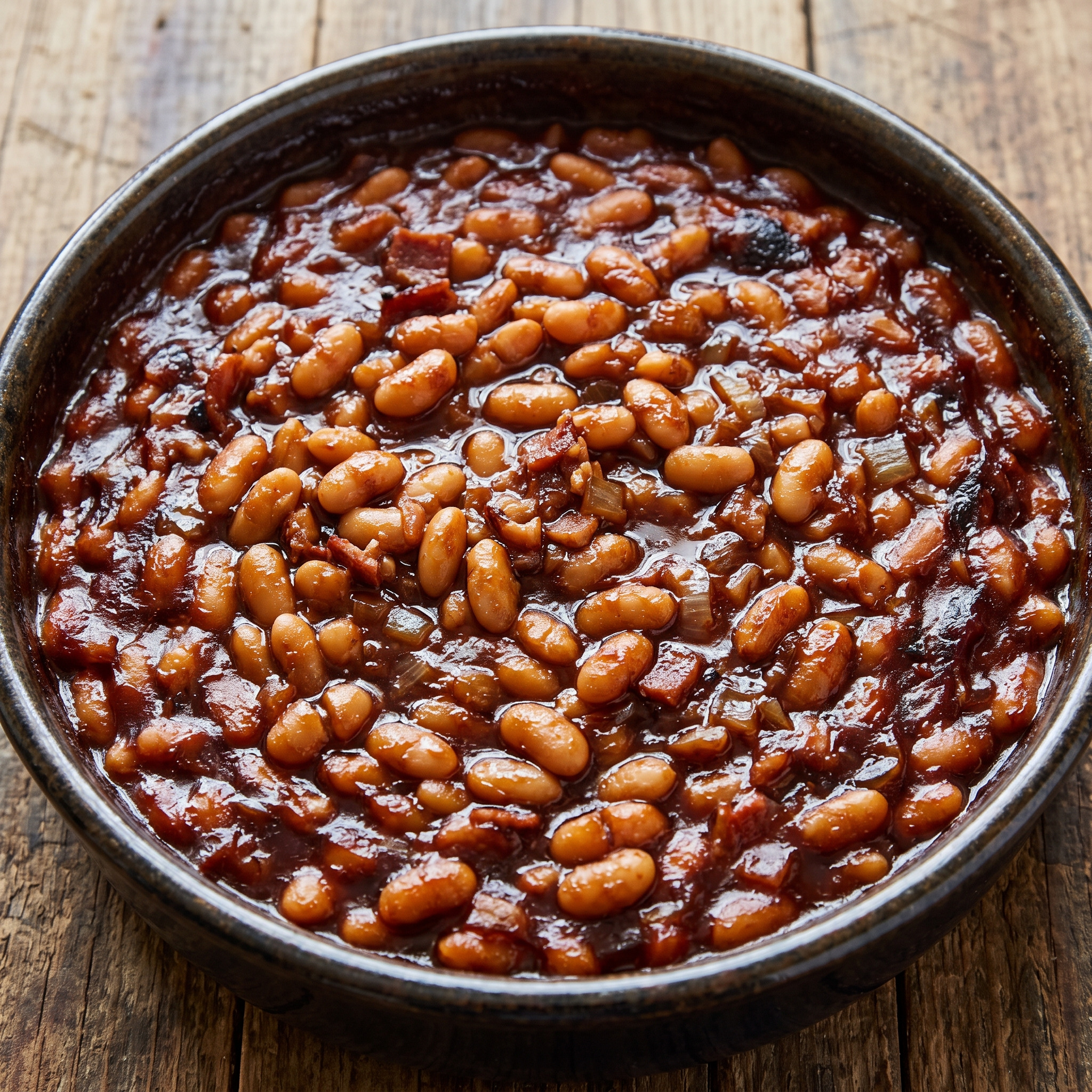 Bourbon-Bohnen mit BBQ-Tiefe