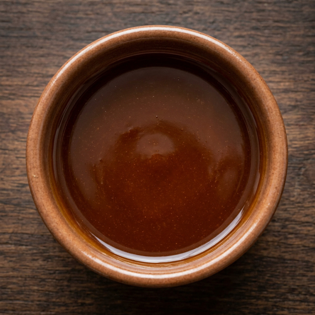 Bourbon-Zuckerrohrsirup-Glasur
