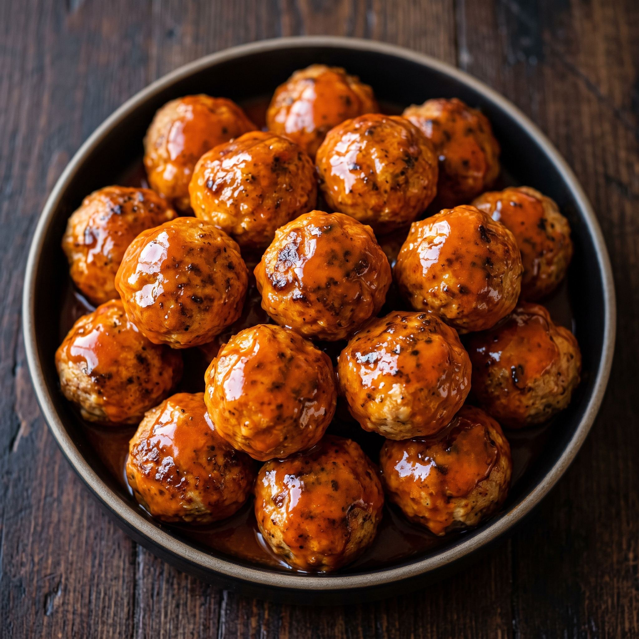 Buffalo Chicken Meatballs vom Grill