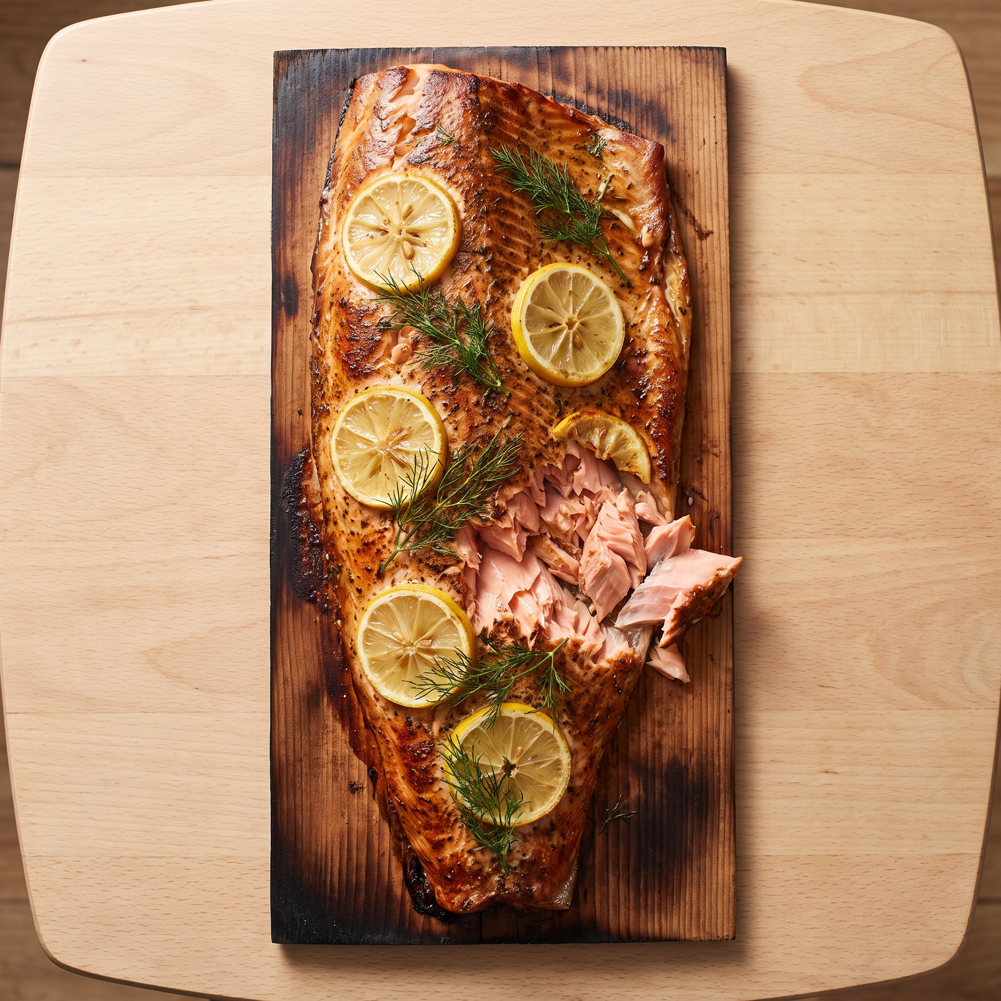 Cedar-Plank-Lachs aus dem pazifischen Nordwesten