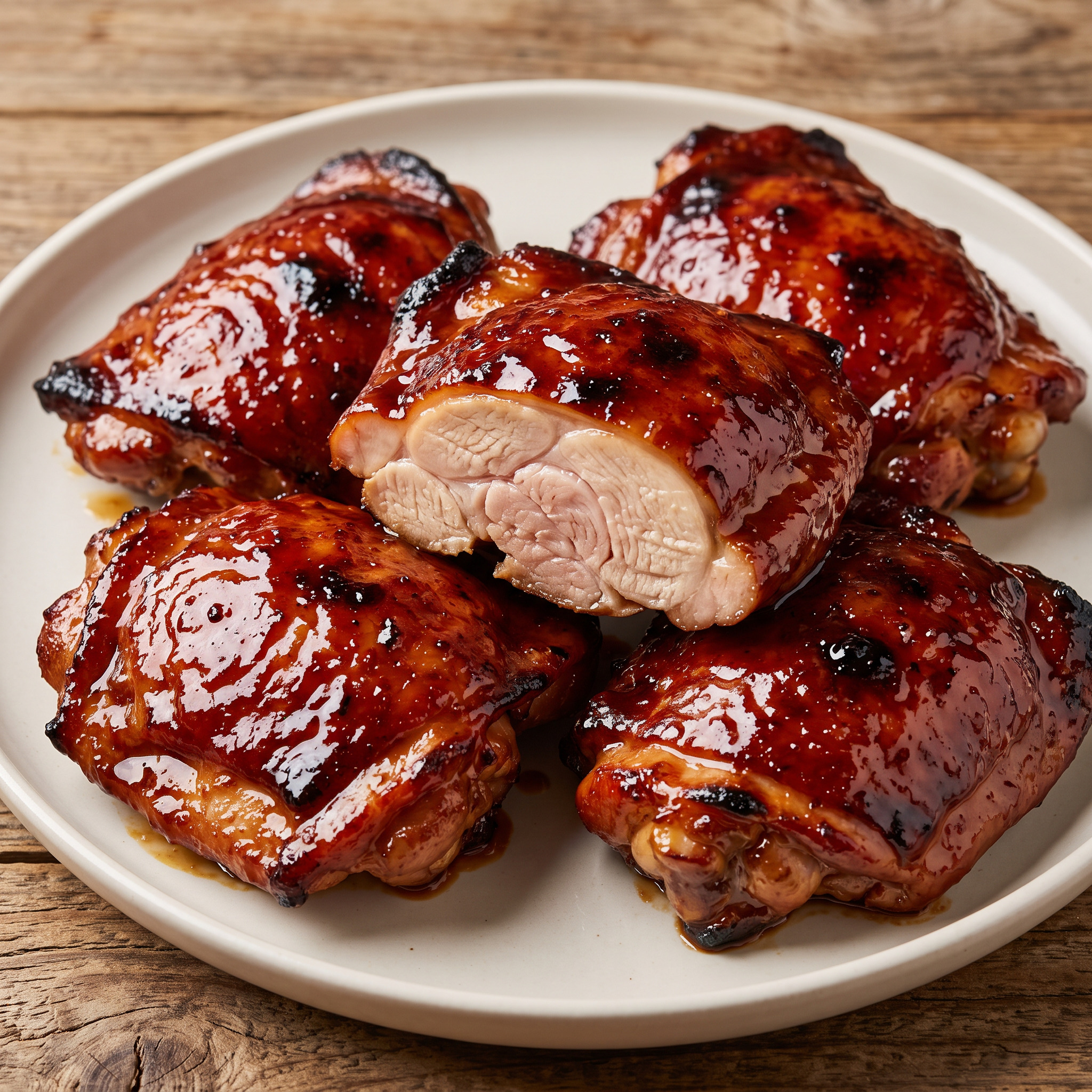 Char-Siu-Hähnchenoberkeulen vom Grill