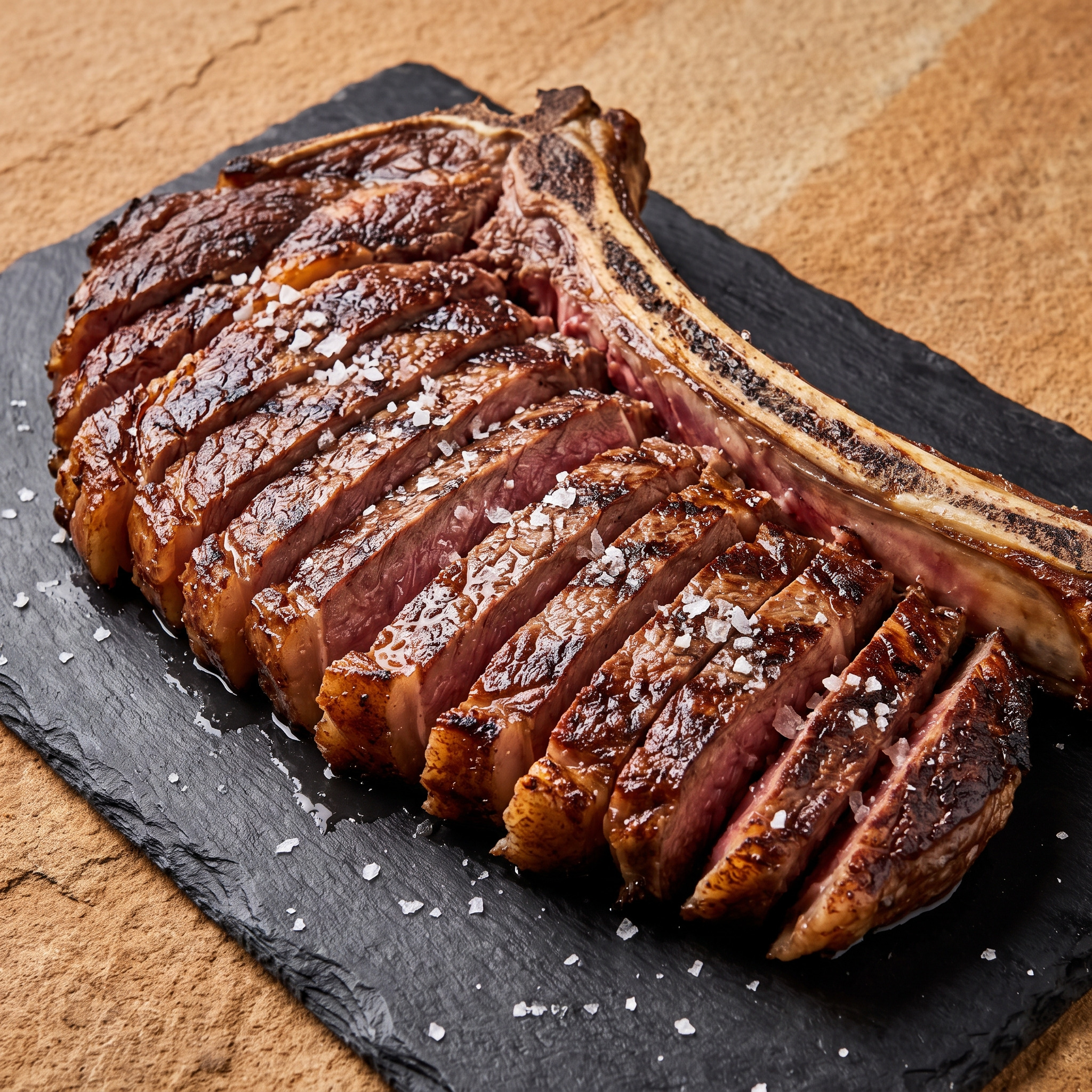 Chuletón de Ávila direkt über Grillglut