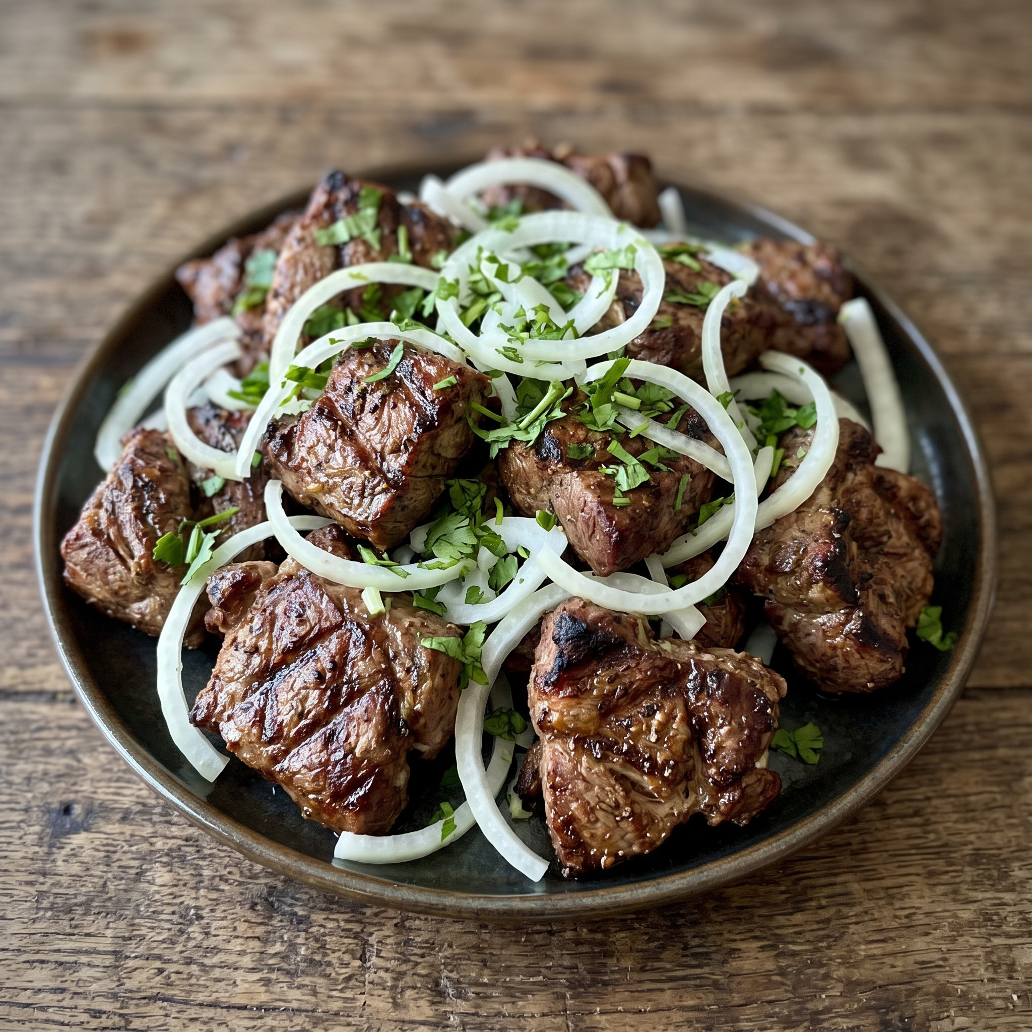 Chupon kabob: usbekische Lammstreifen vom Grill