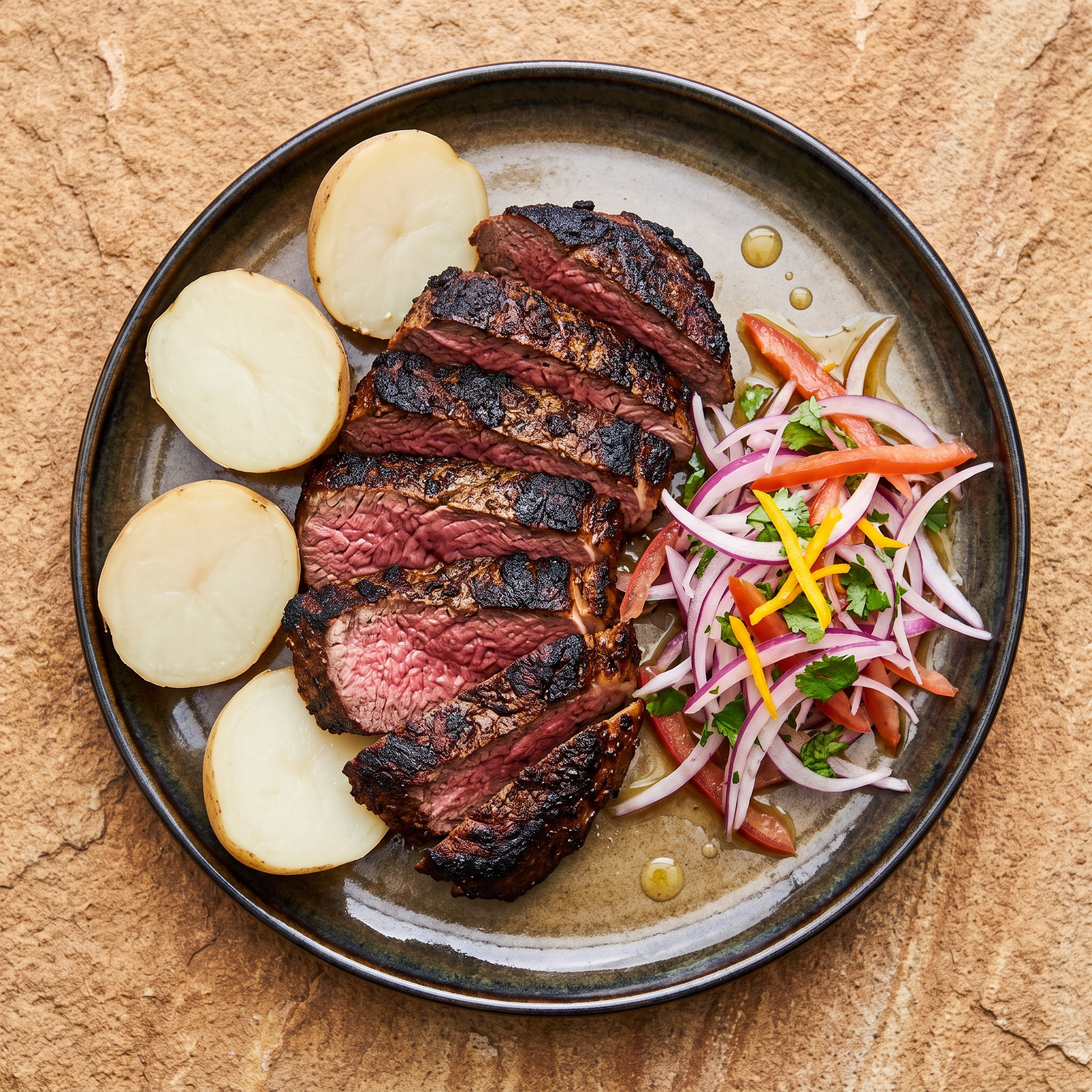 Churrasco peruano vom Holzkohlegrill