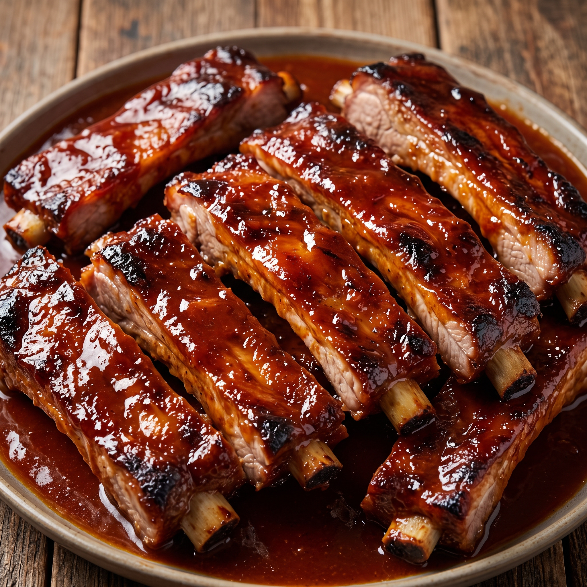 Costillas de cerdo mit Guaven-BBQ vom Grill