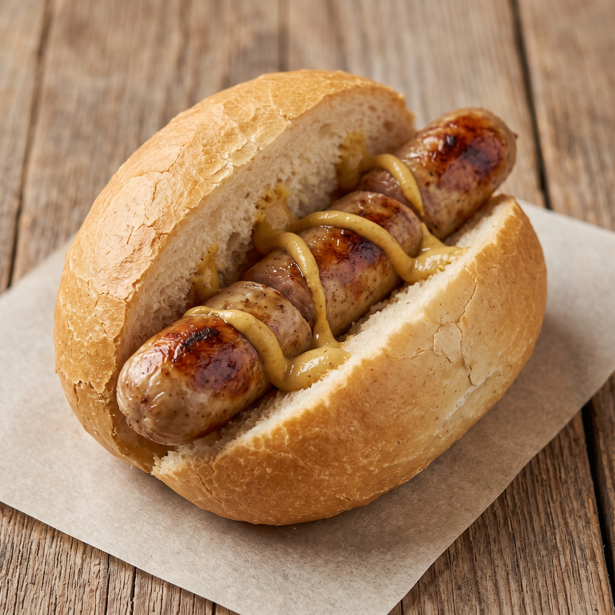 Drei im Weggla vom Grill