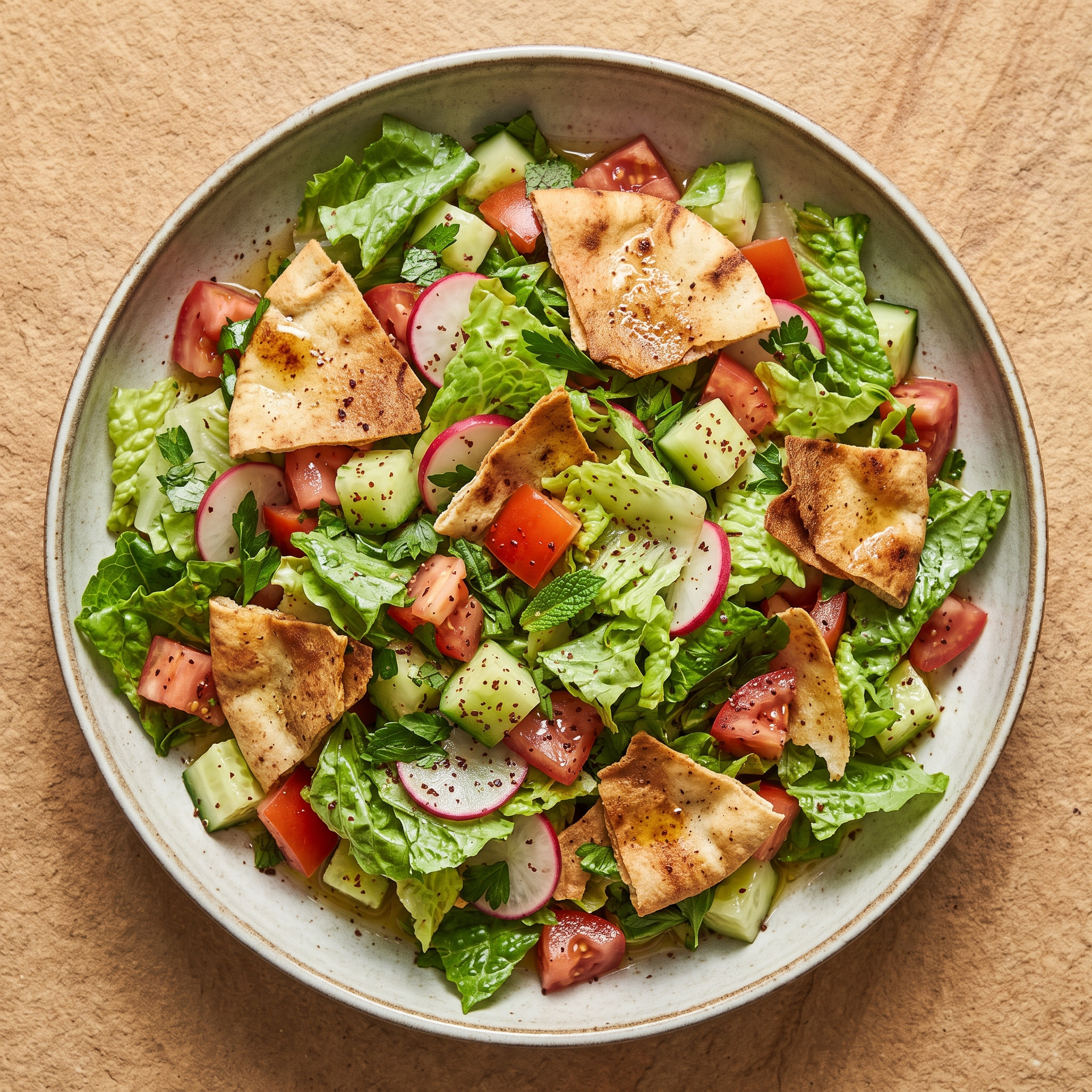 Fattoush: Knusprige Frische zum Grillgut