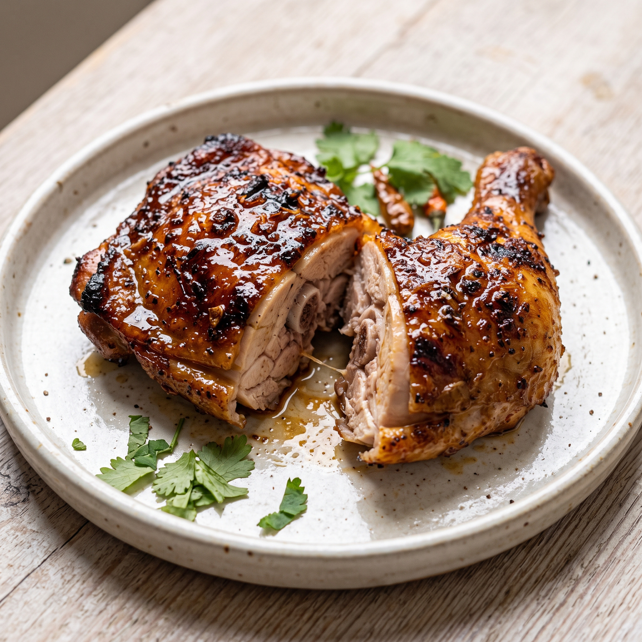 Fünf Gewürze, Honig und kräftige Grillhitze