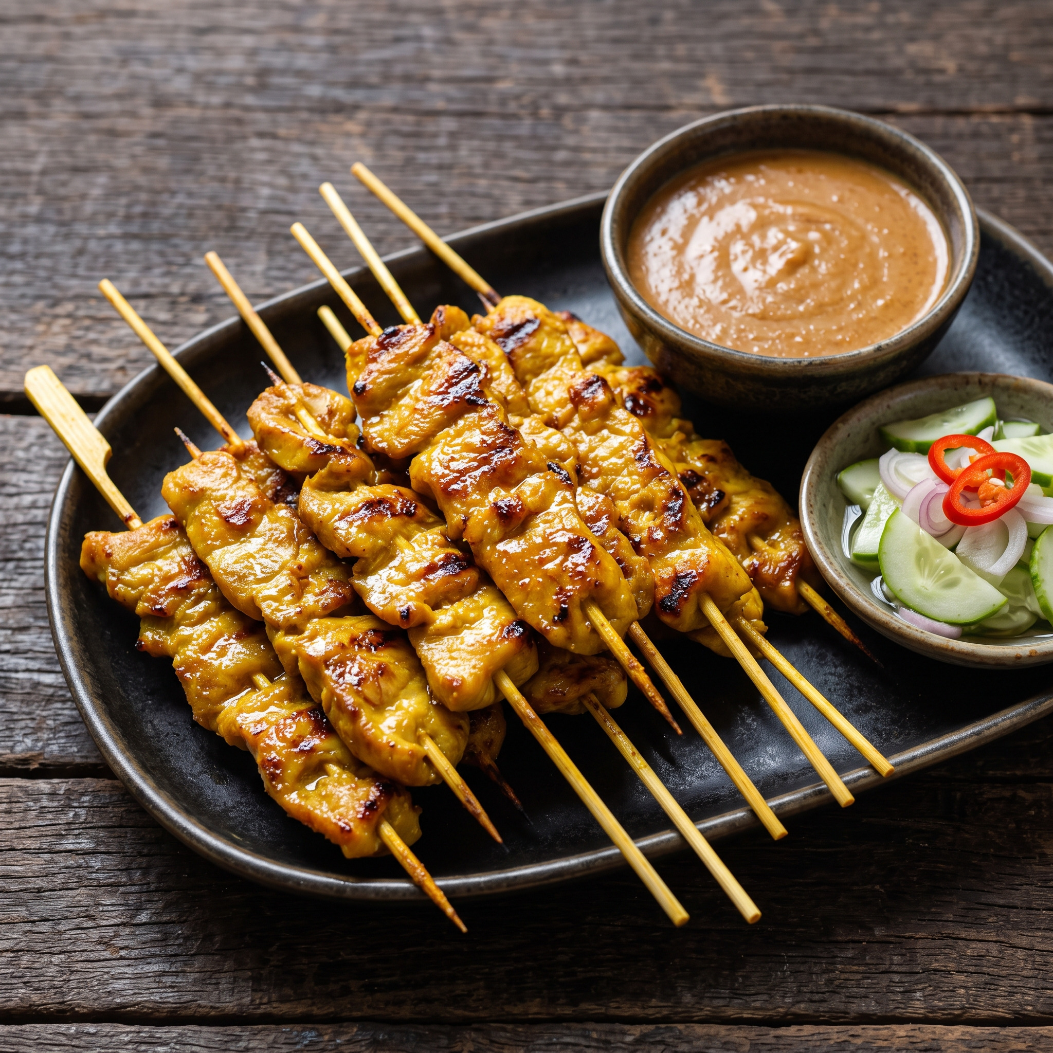 Gai Satay: thailändische Hähnchenspieße