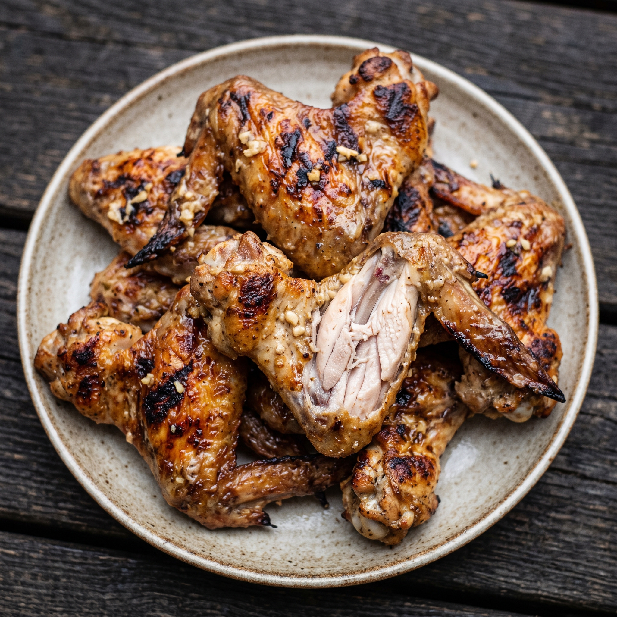 Hähnchenflügel vom Manqal-Grill