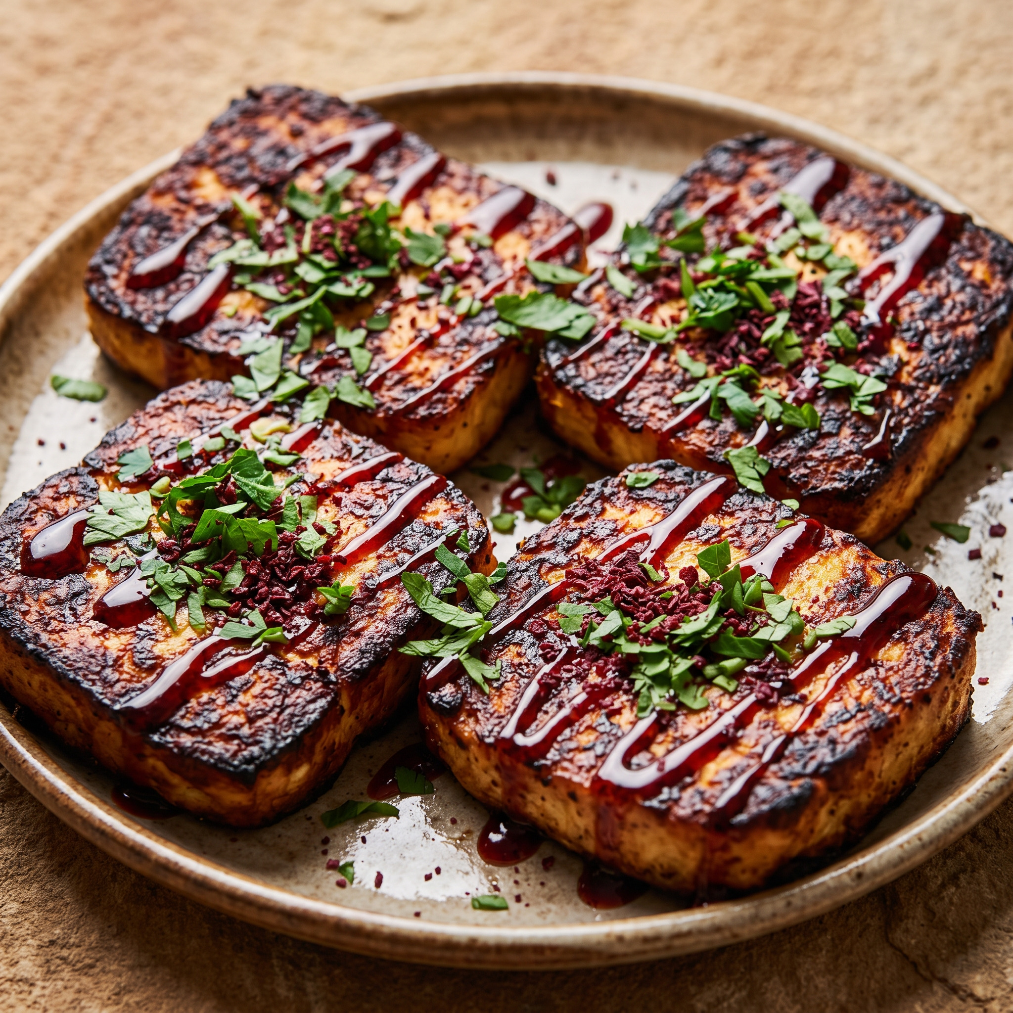 Salziger Käse, heiß von der Plancha