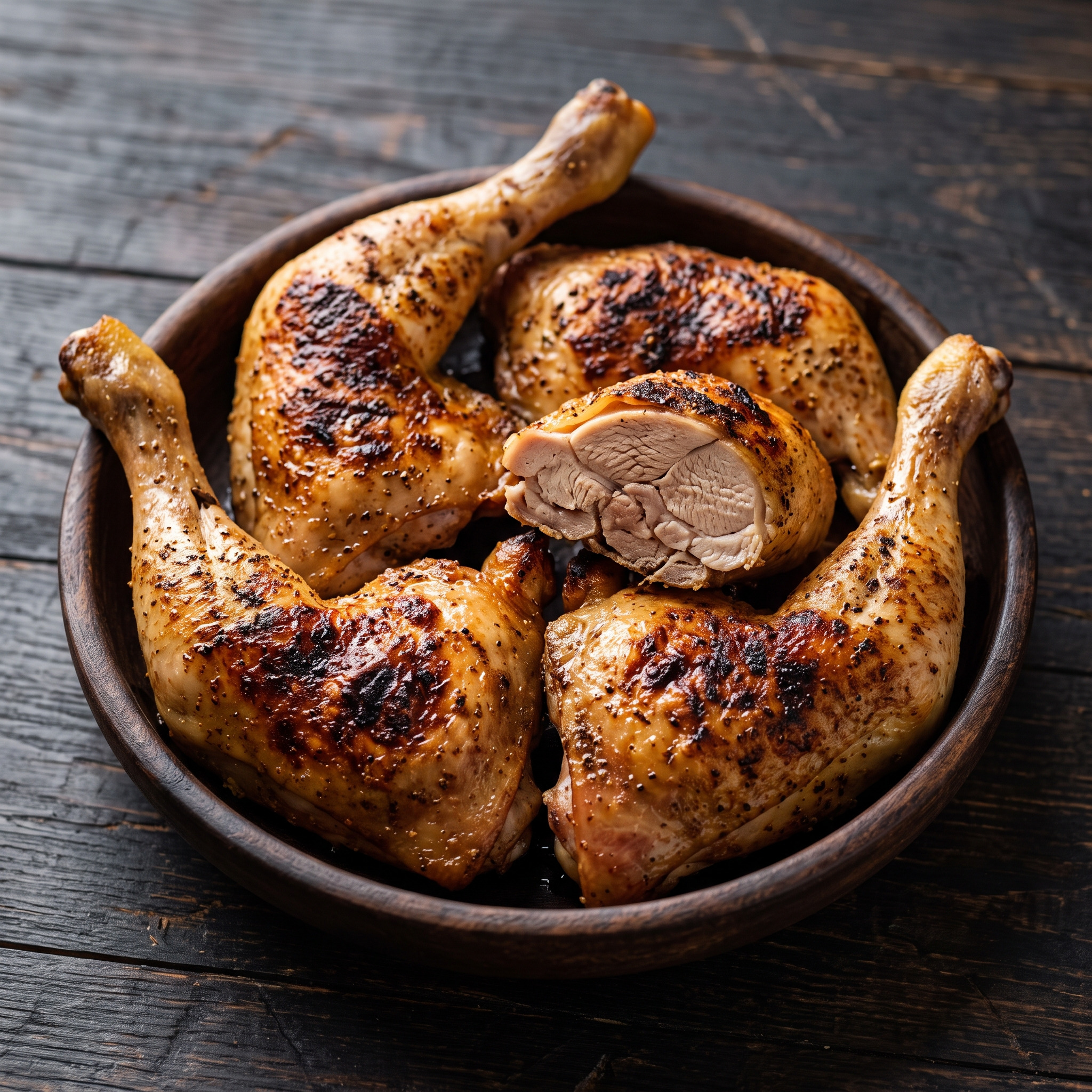 Saftige Keulen mit Zitronenwürze vom Grill